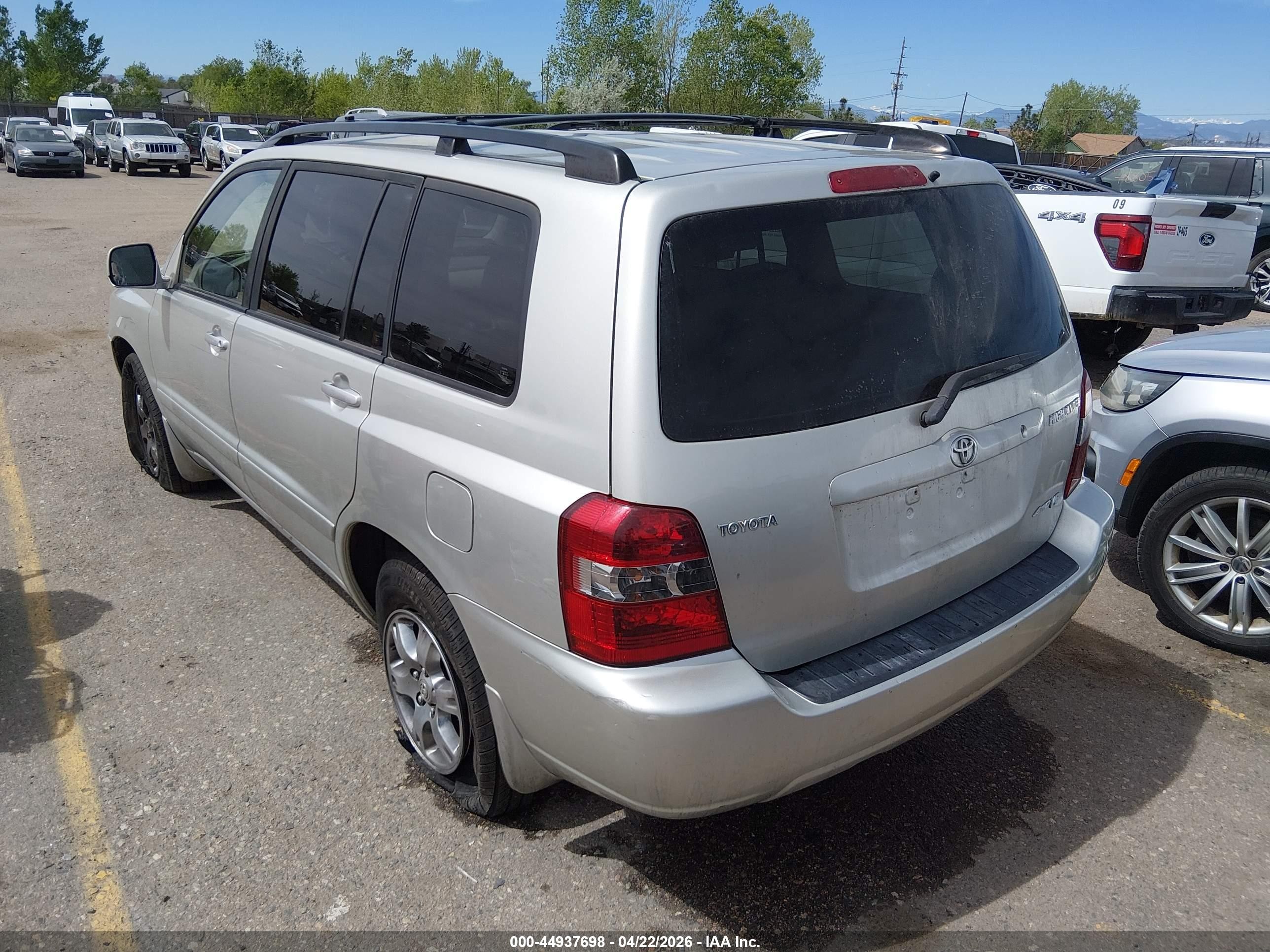 2004 Toyota Highlander V6 Silver vin: JTEEP21A840064583