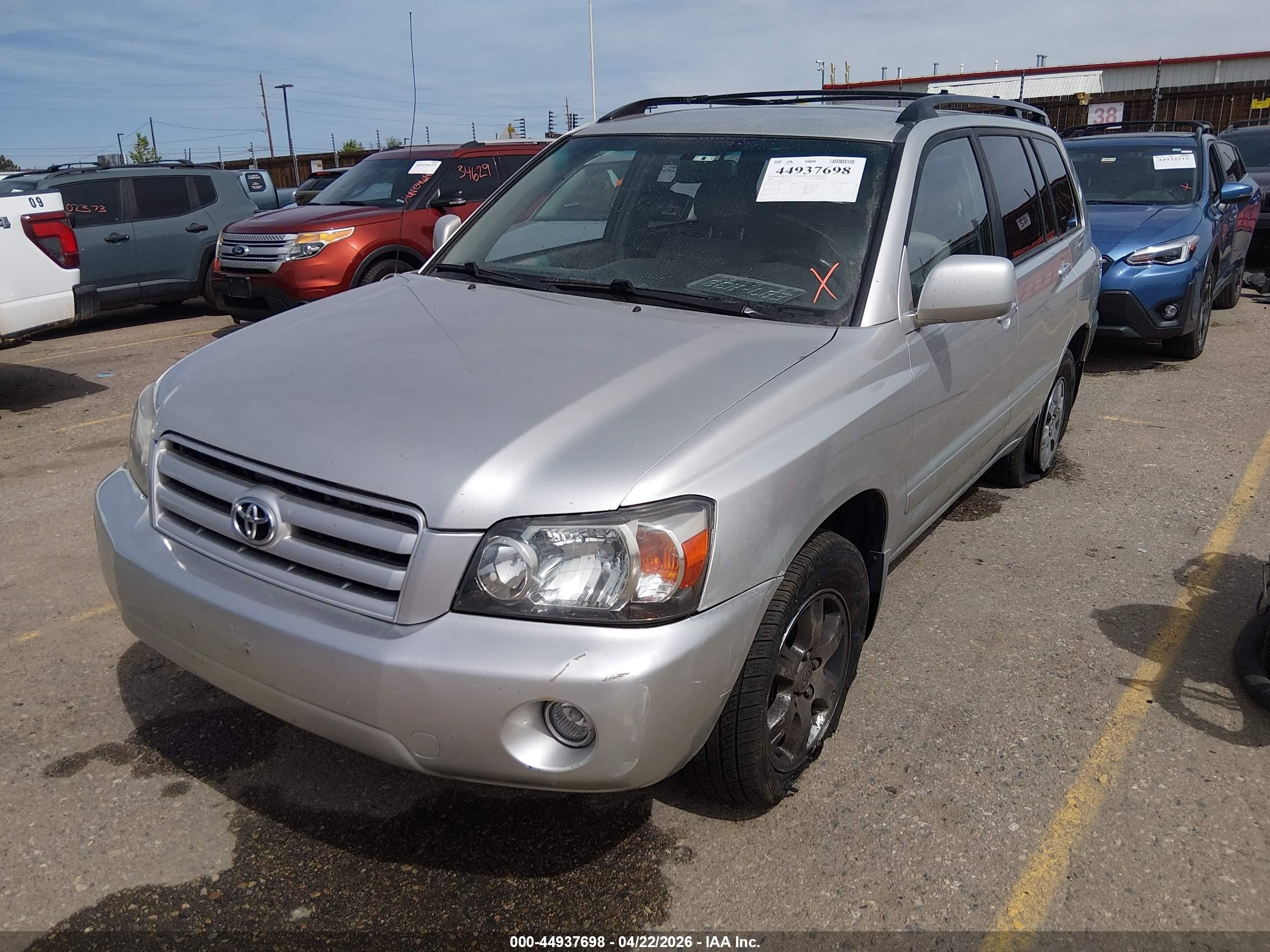2004 Toyota Highlander V6 Silver vin: JTEEP21A840064583