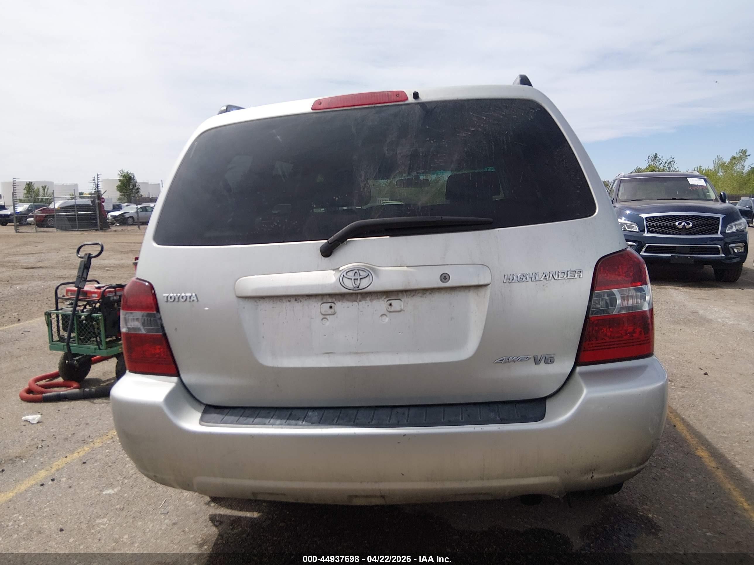 2004 Toyota Highlander V6 Silver vin: JTEEP21A840064583