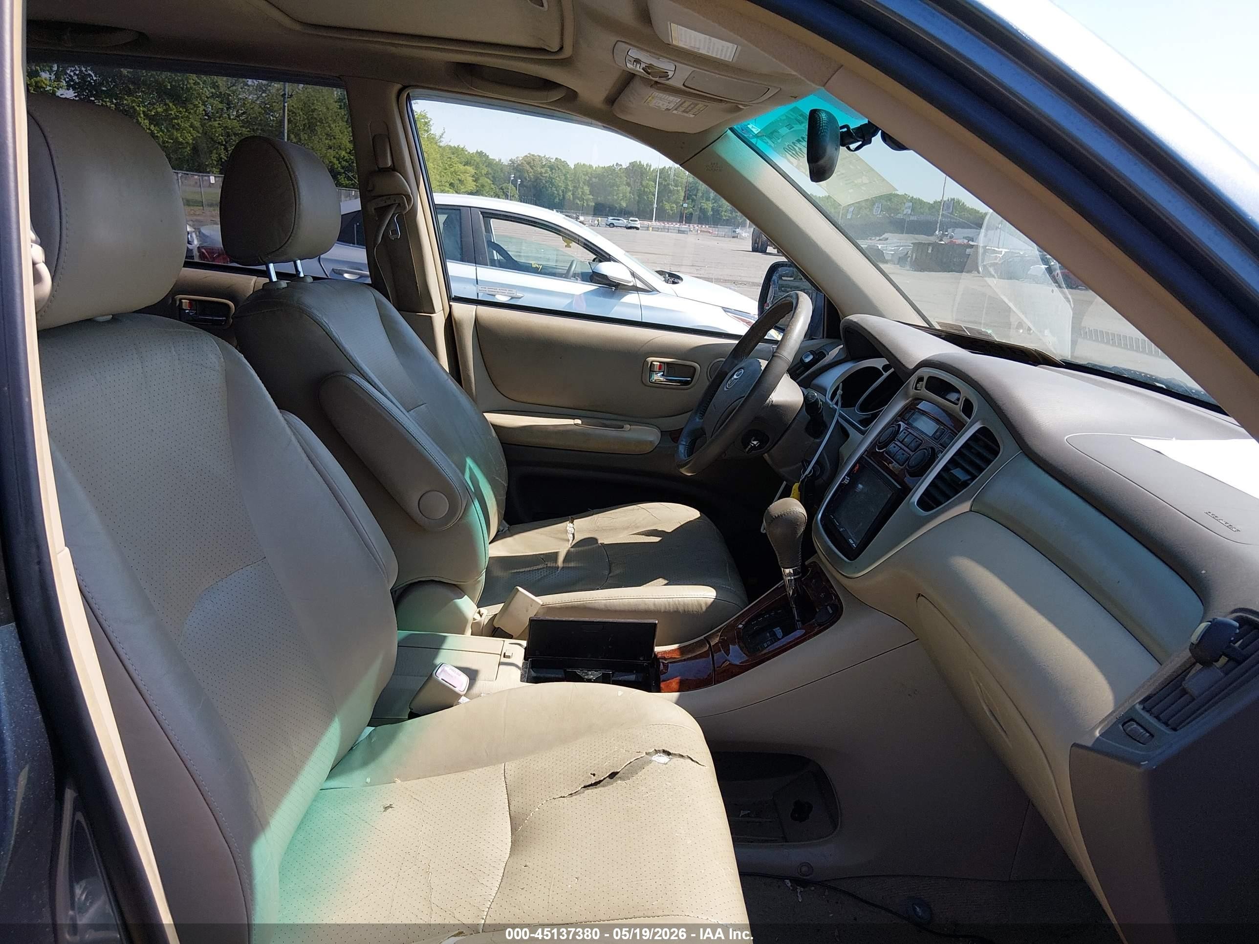 2005 Toyota Highlander Limited V6 Blue vin: JTEEP21A850077092
