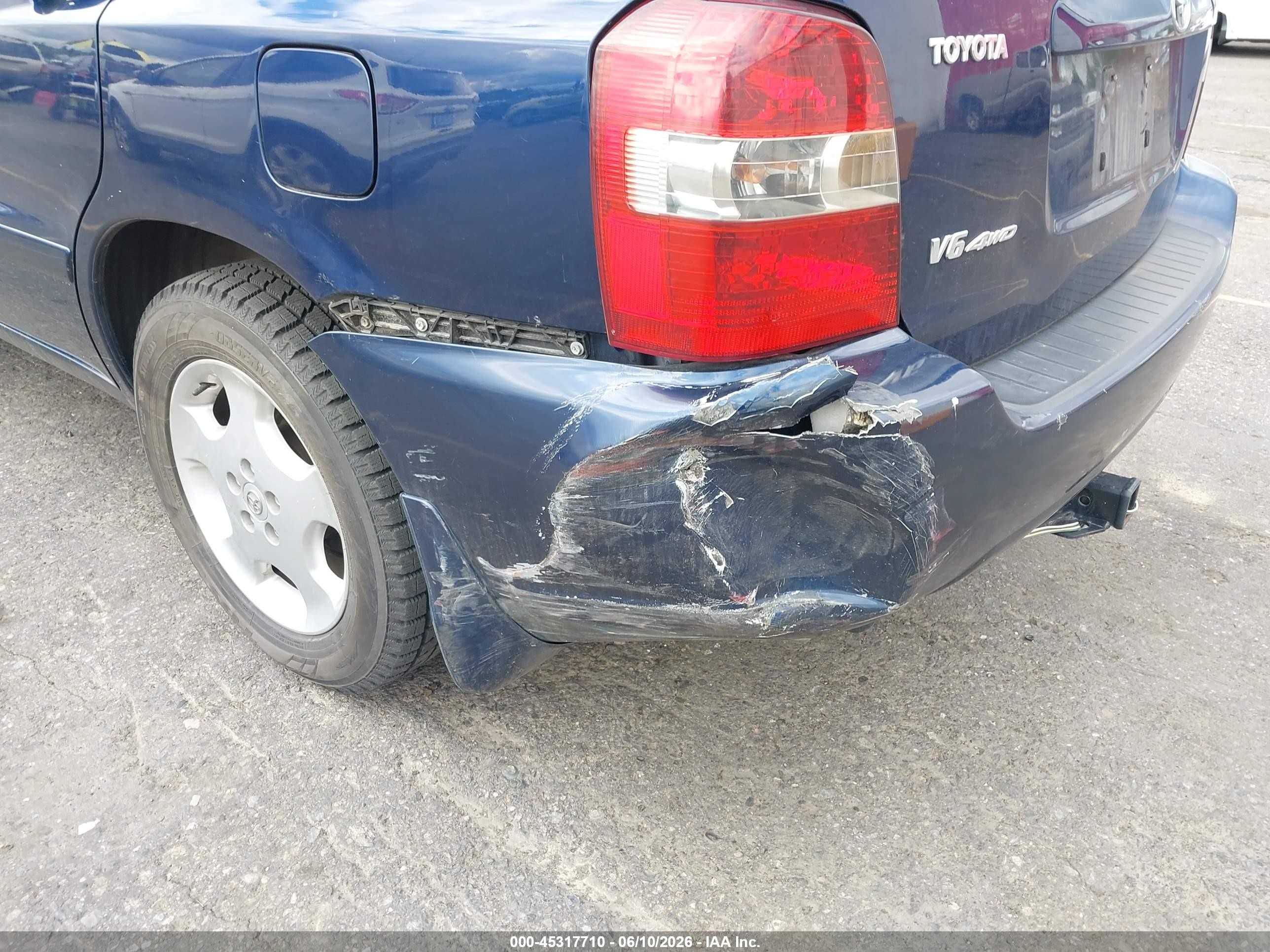 2005 Toyota Highlander Limited V6 Синий vin: JTEEP21A850087492