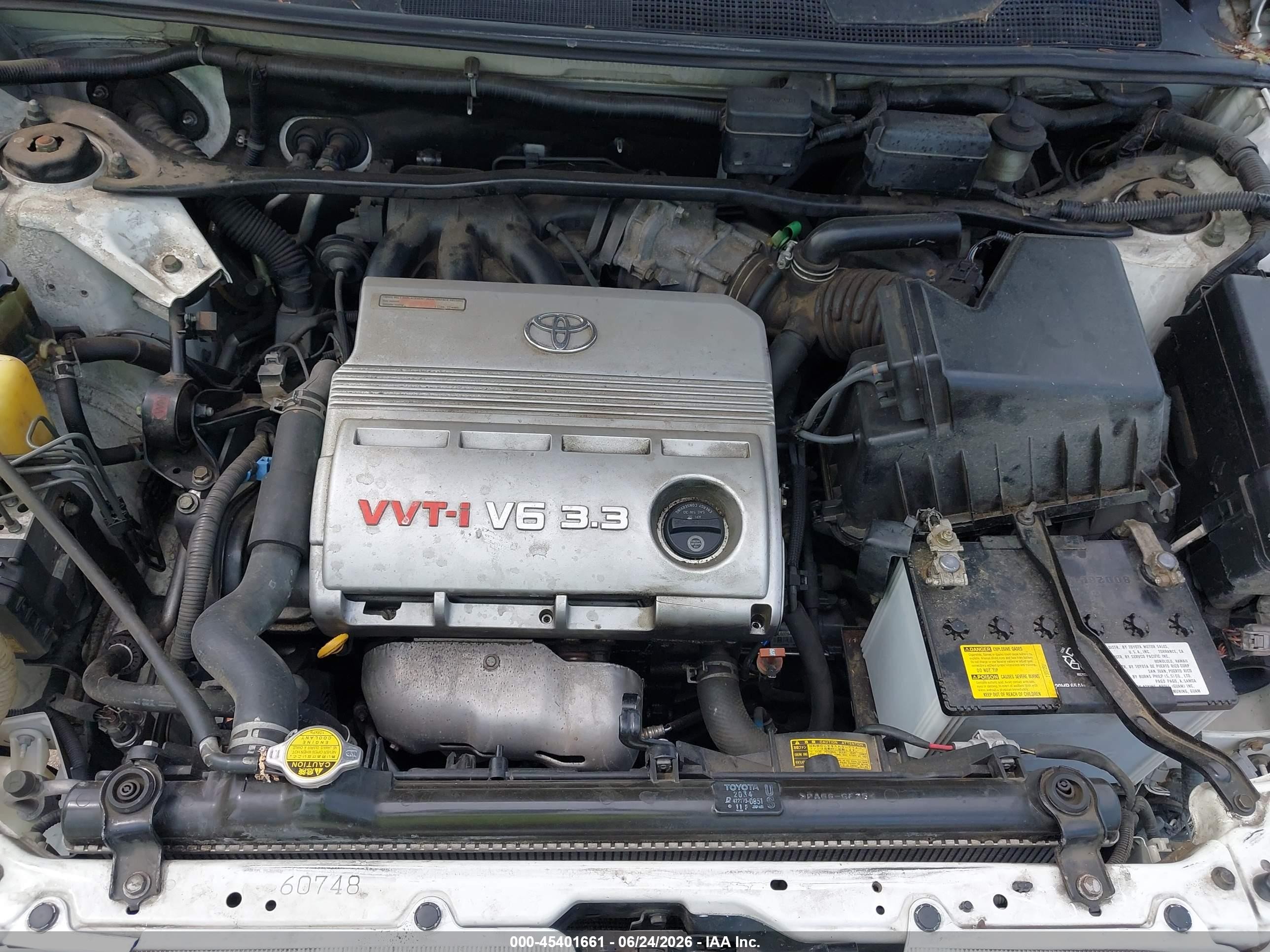 2005 Toyota Highlander V6 White vin: JTEEP21A850089324