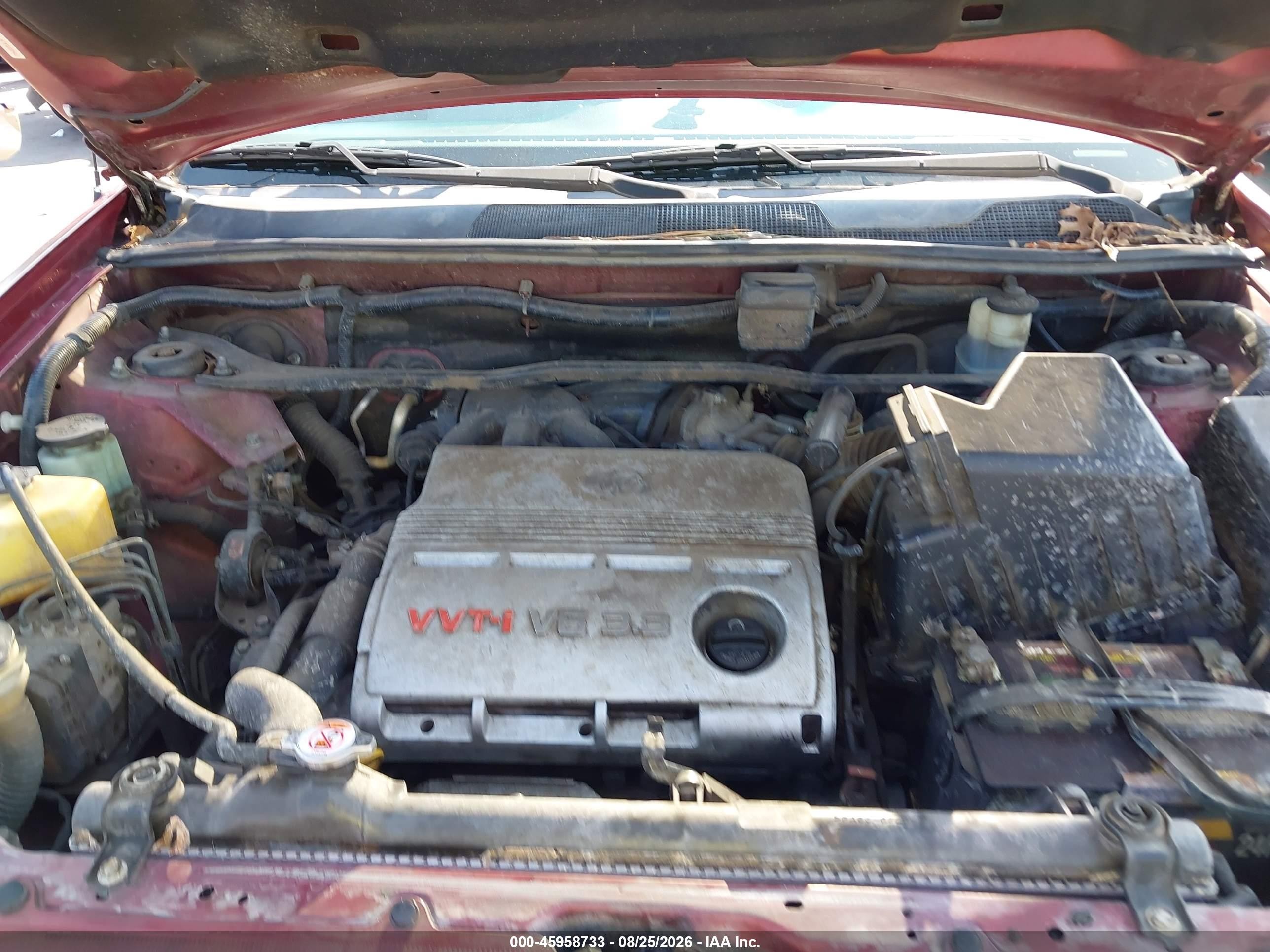 2005 Toyota Highlander V6 Red vin: JTEEP21A850114819