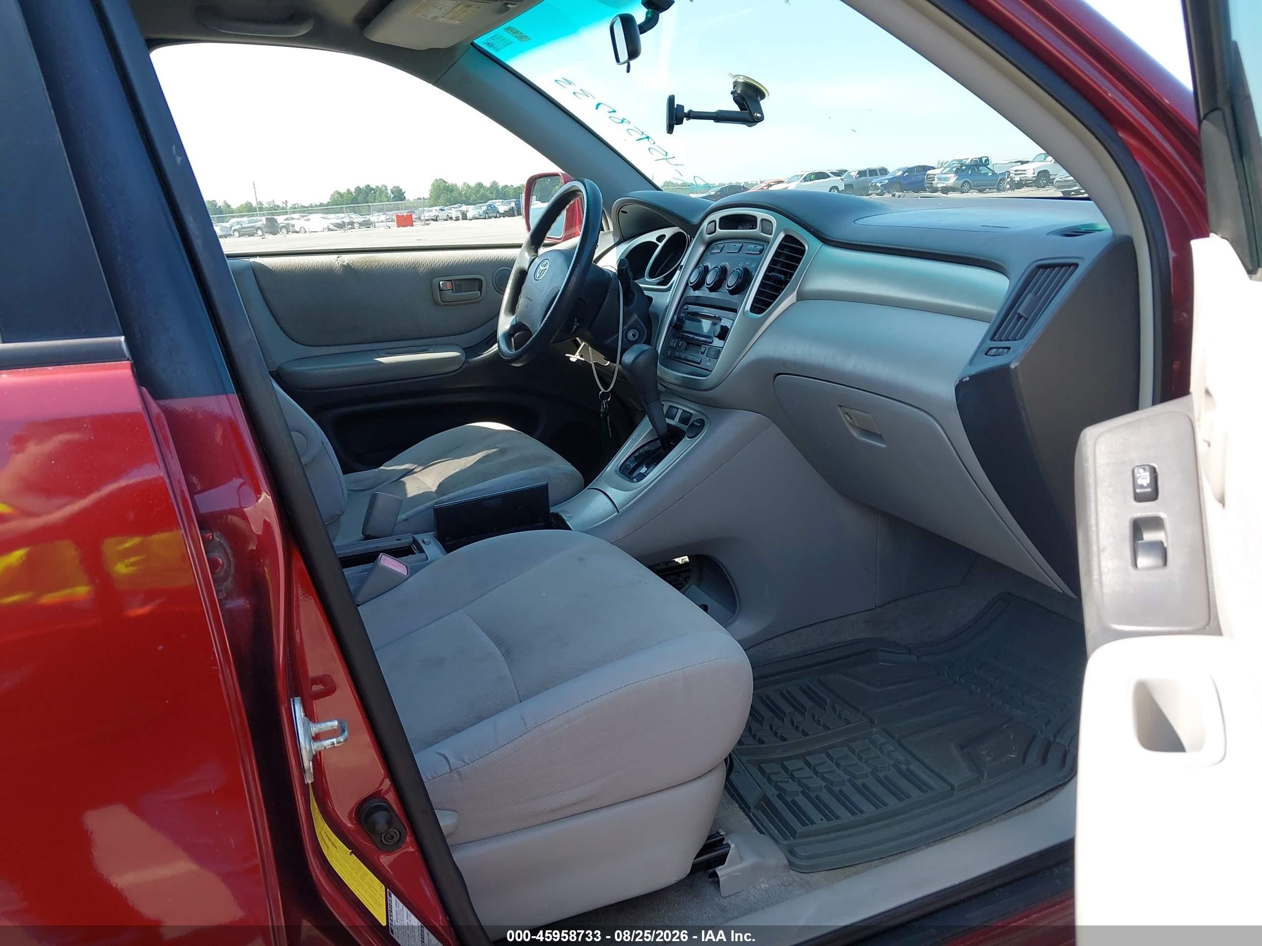 2005 Toyota Highlander V6 Red vin: JTEEP21A850114819