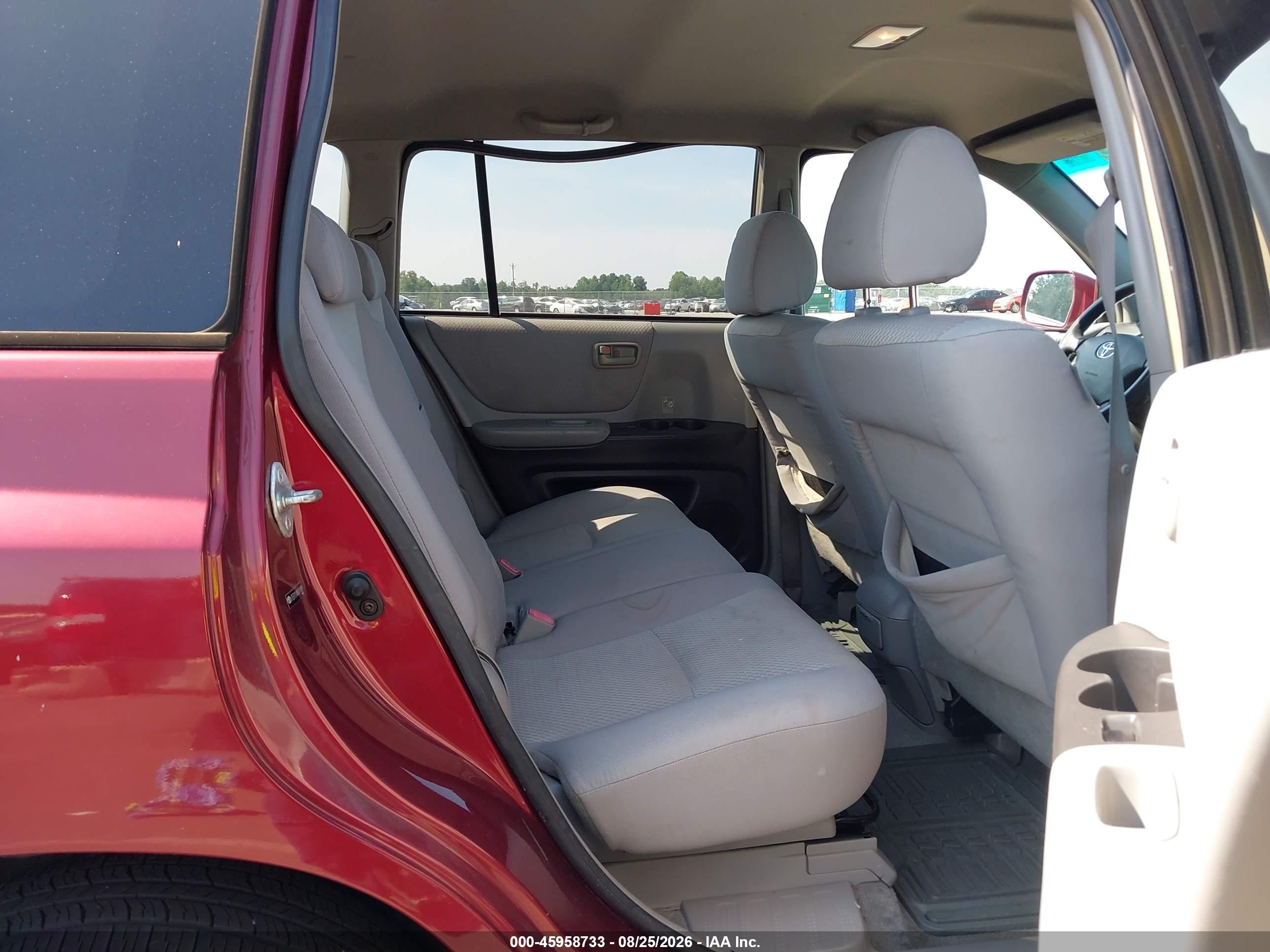 2005 Toyota Highlander V6 Red vin: JTEEP21A850114819