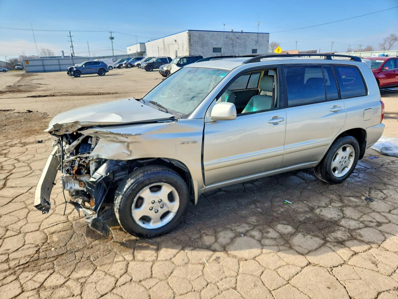 2005 Toyota Highlander Limited Silver vin: JTEEP21A850115257