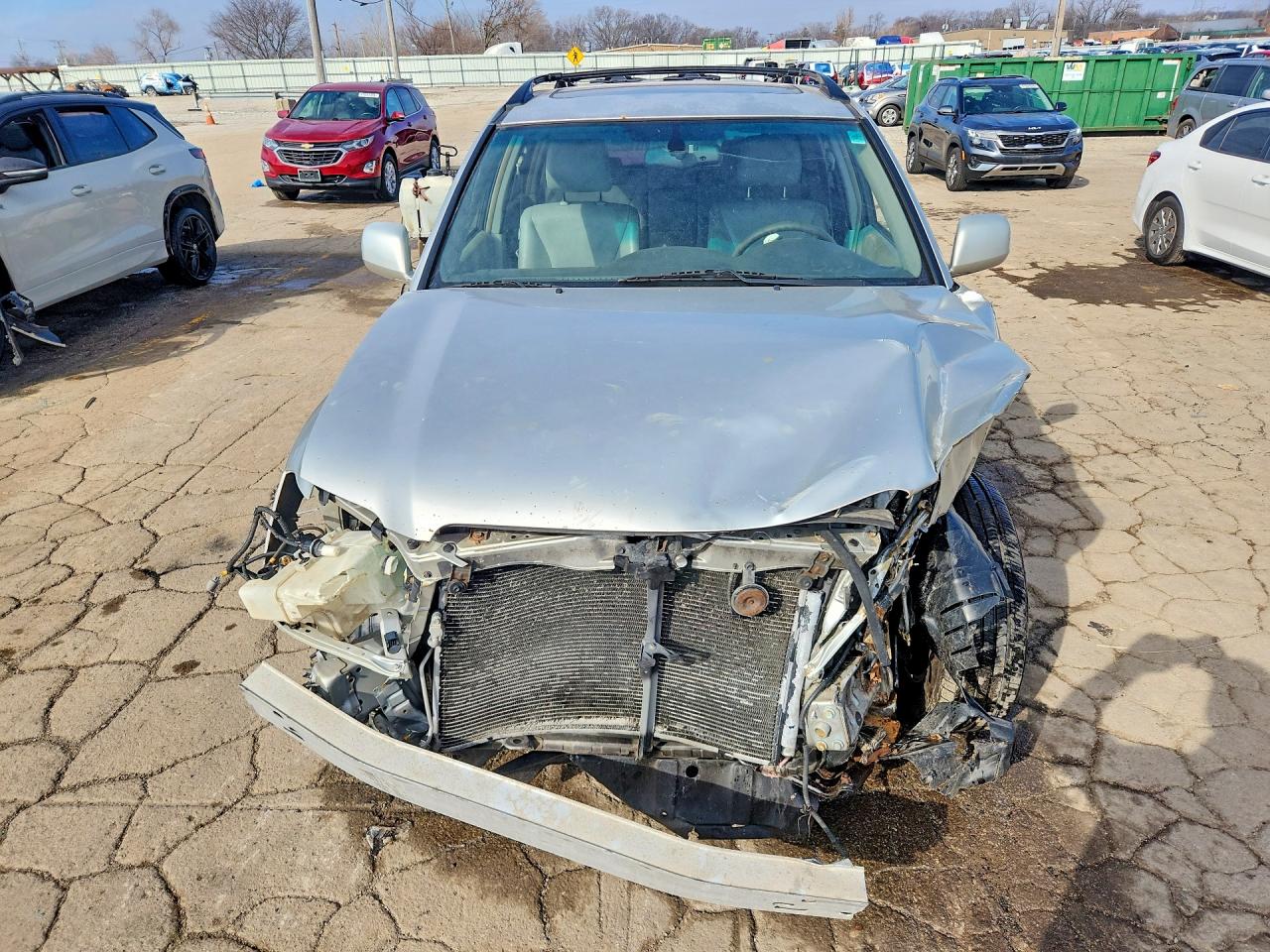 2005 Toyota Highlander Limited Silver vin: JTEEP21A850115257
