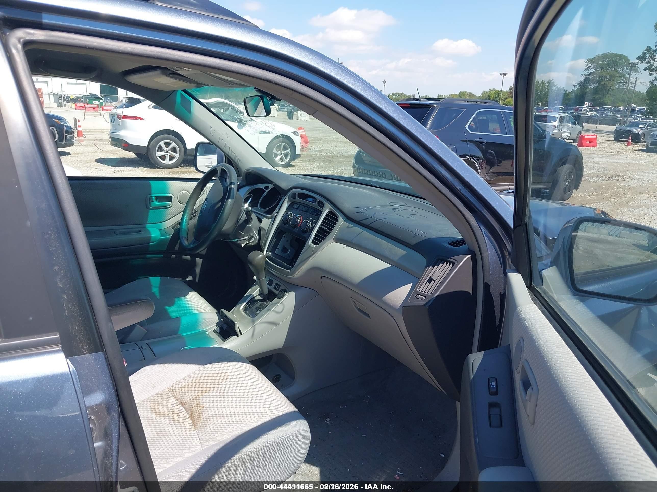 2006 Toyota Highlander V6 Blue vin: JTEEP21A860144128
