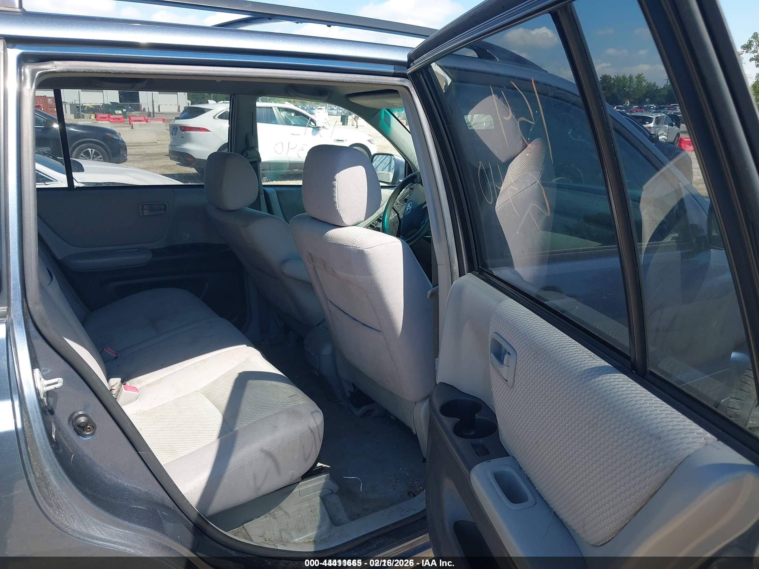 2006 Toyota Highlander V6 Blue vin: JTEEP21A860144128