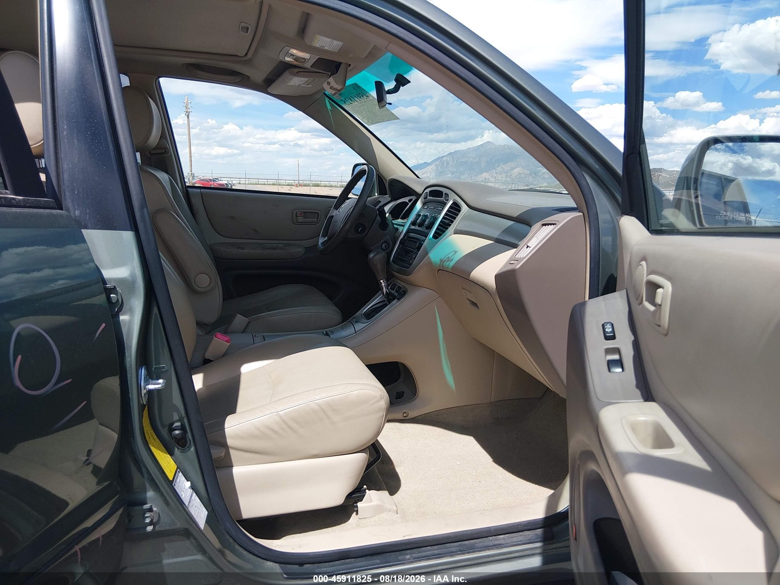2006 Toyota Highlander V6 Green vin: JTEEP21A860165965