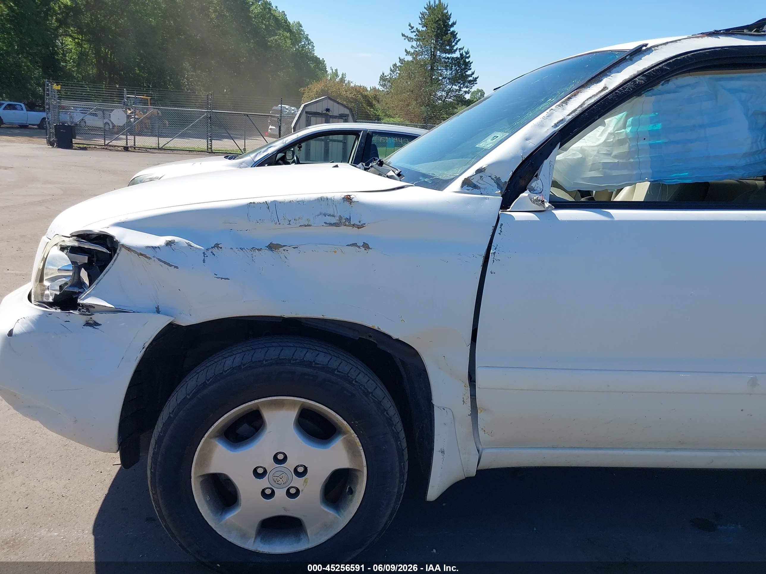 2006 Toyota Highlander Limited V6 White vin: JTEEP21A860171605