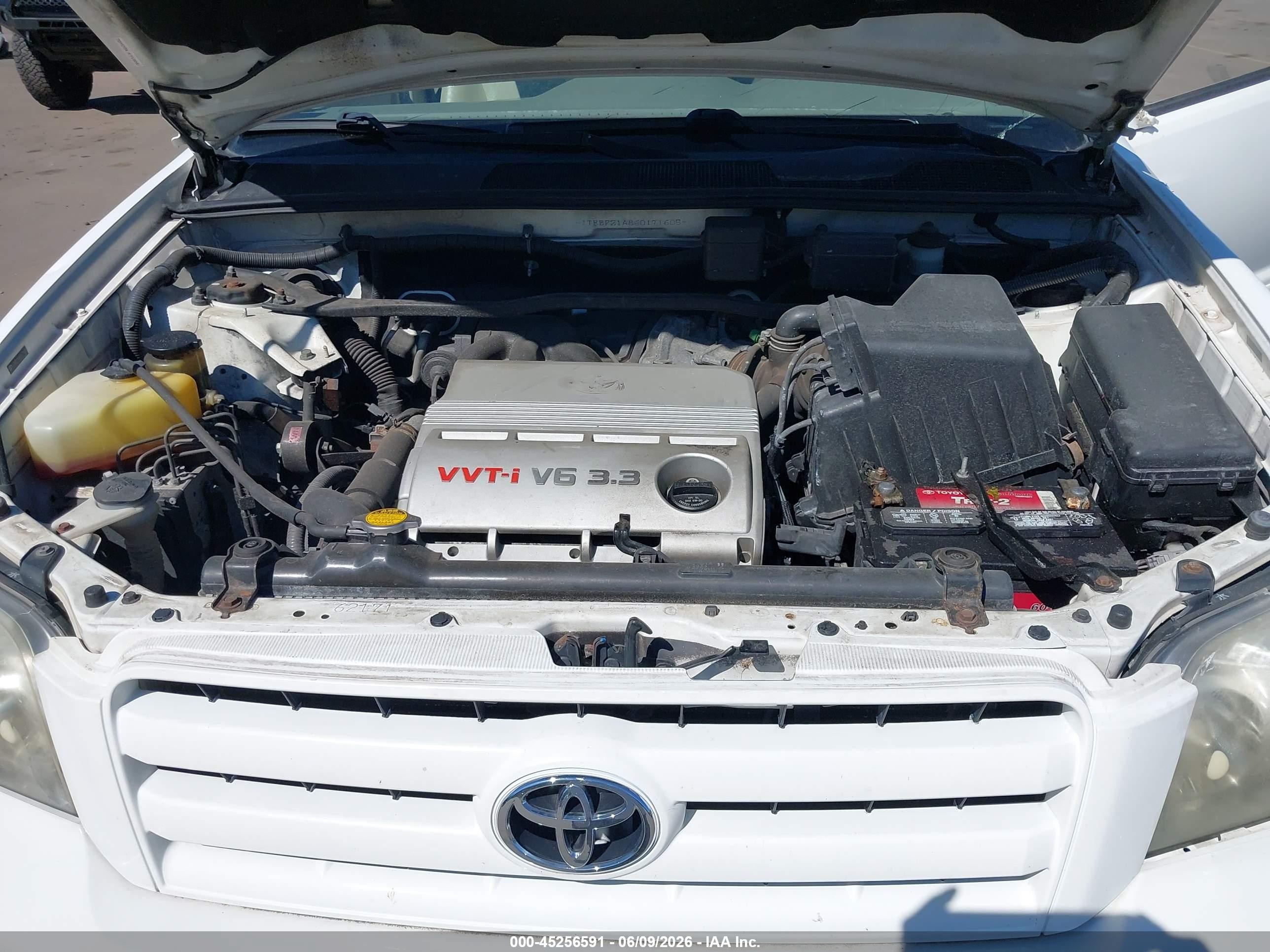 2006 Toyota Highlander Limited V6 White vin: JTEEP21A860171605