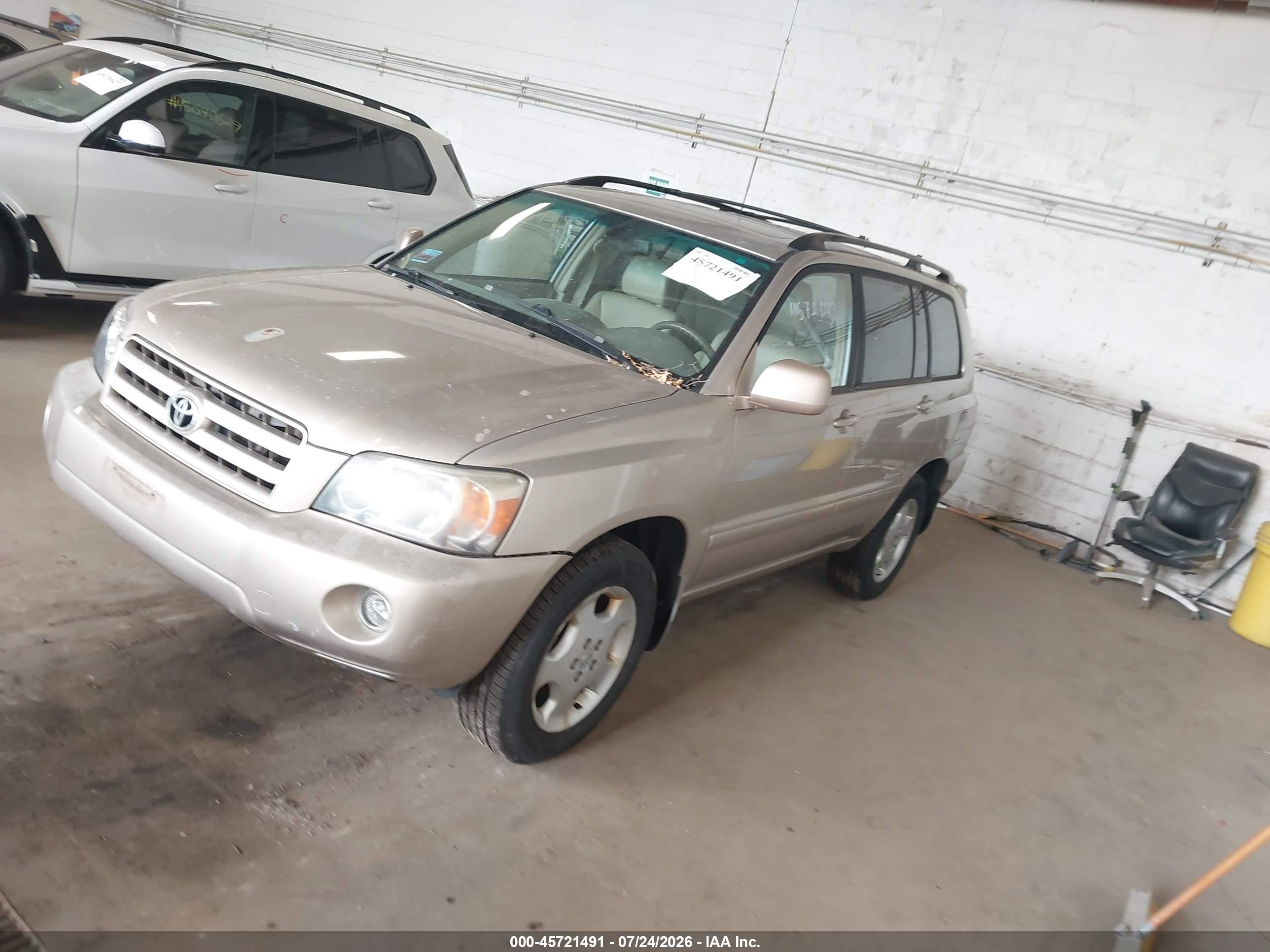 2006 Toyota Highlander Limited V6 Желто-коричневый vin: JTEEP21A860175752