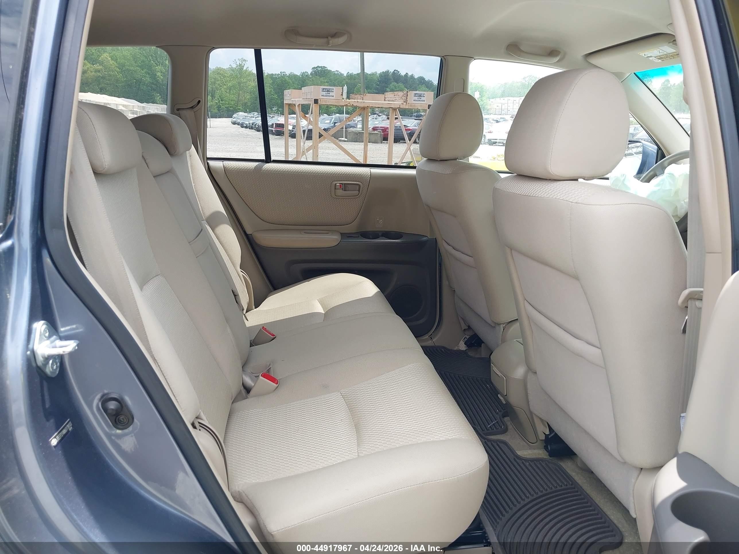 2006 Toyota Highlander V6 Blue vin: JTEEP21A860178103