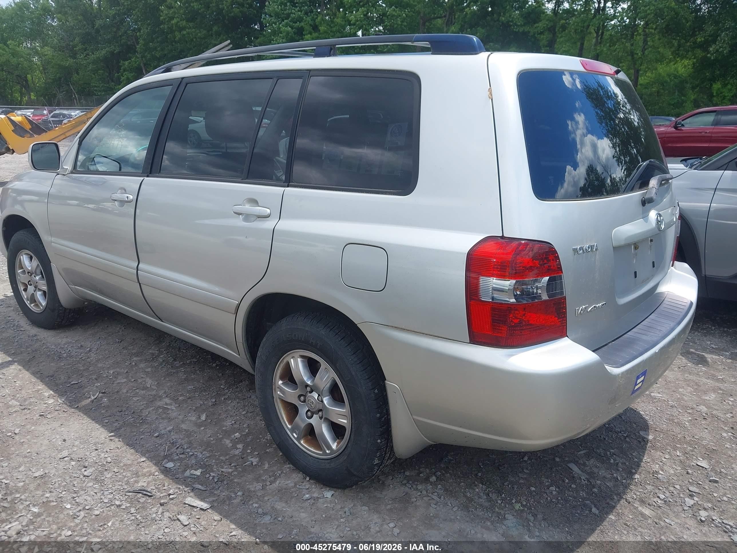 2006 Toyota Highlander V6 Silver vin: JTEEP21A860179686