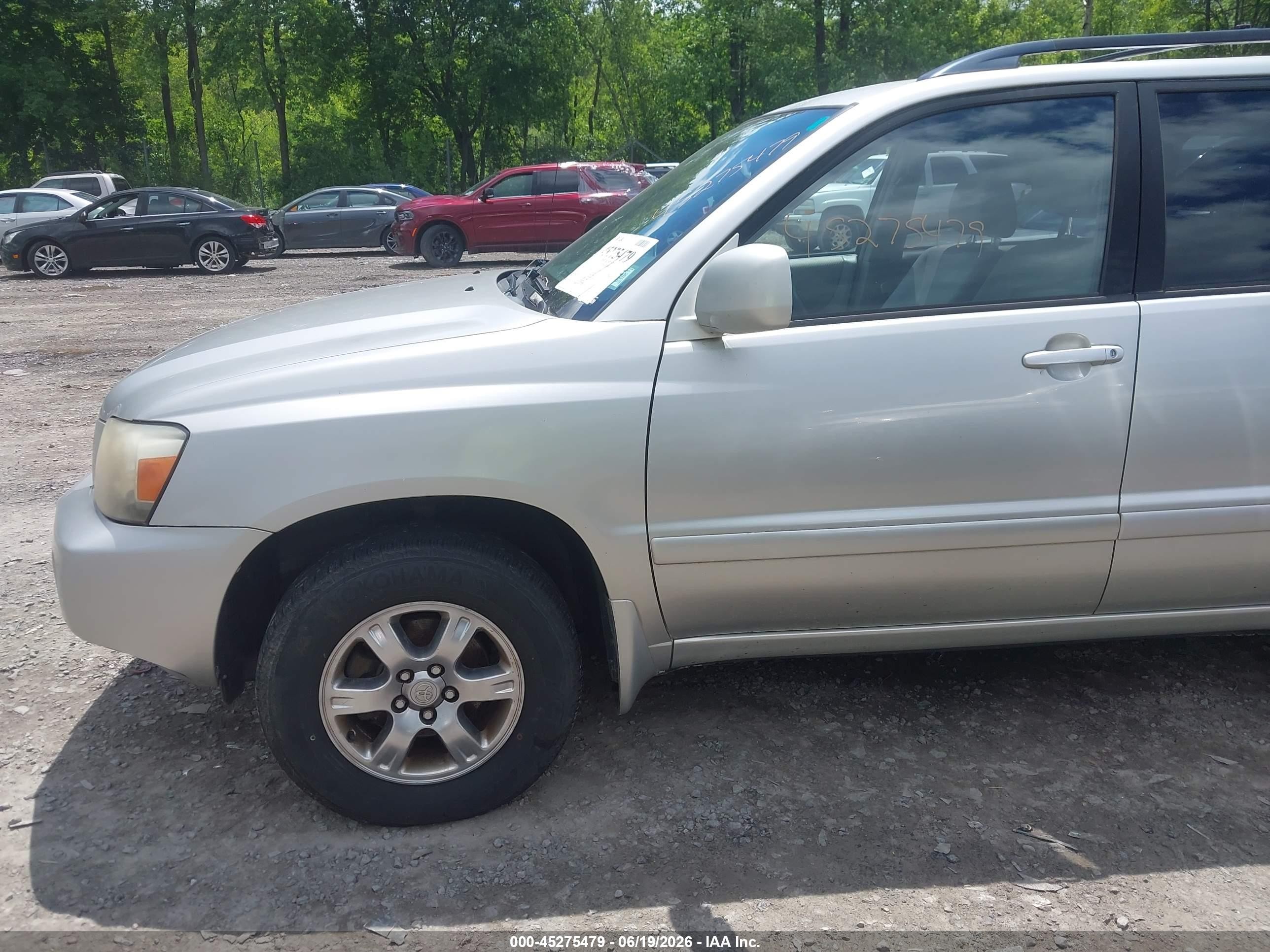 2006 Toyota Highlander V6 Silver vin: JTEEP21A860179686