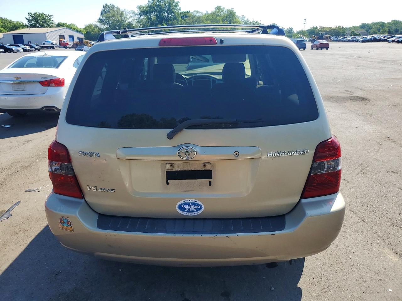 2006 Toyota Highlander Limited Золотой vin: JTEEP21A860181776