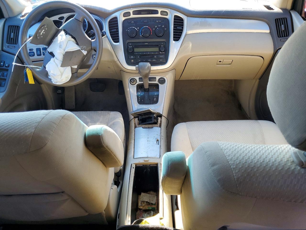 2007 Toyota Highlander Base Red vin: JTEEP21A870212705