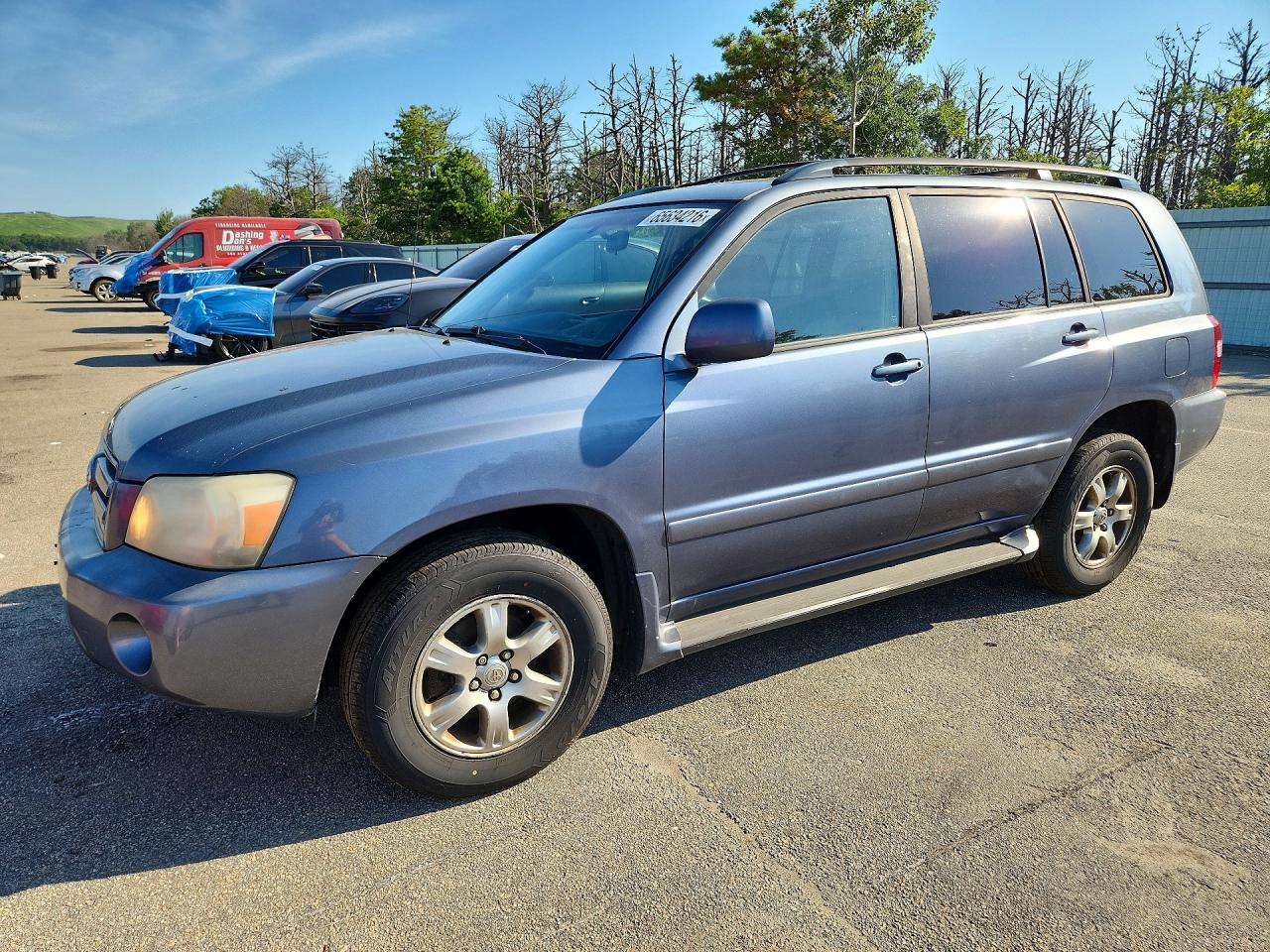2004 Toyota Highlander Base Blue vin: JTEEP21A940007678