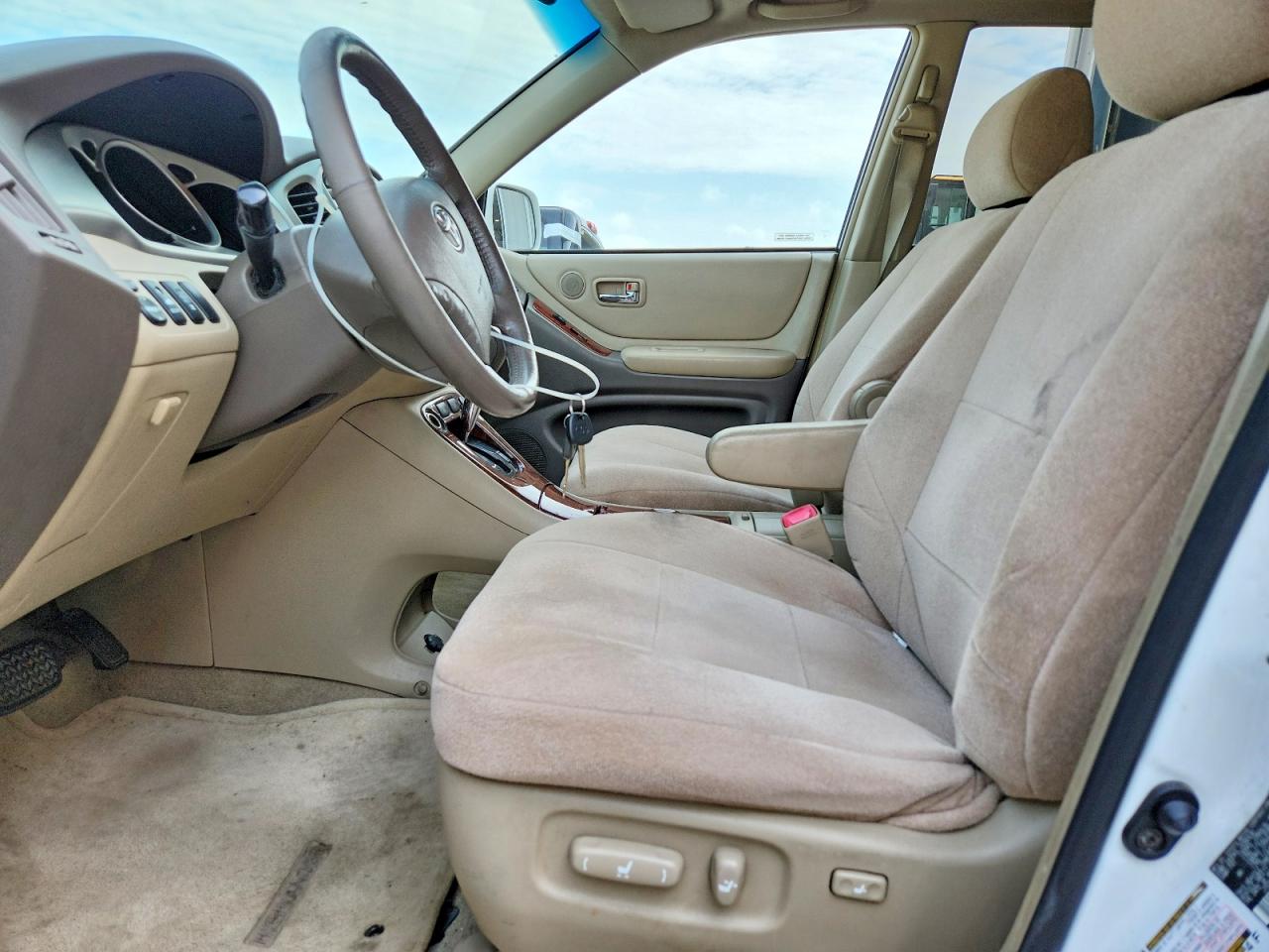 2004 Toyota Highlander Limited White vin: JTEEP21A940014260