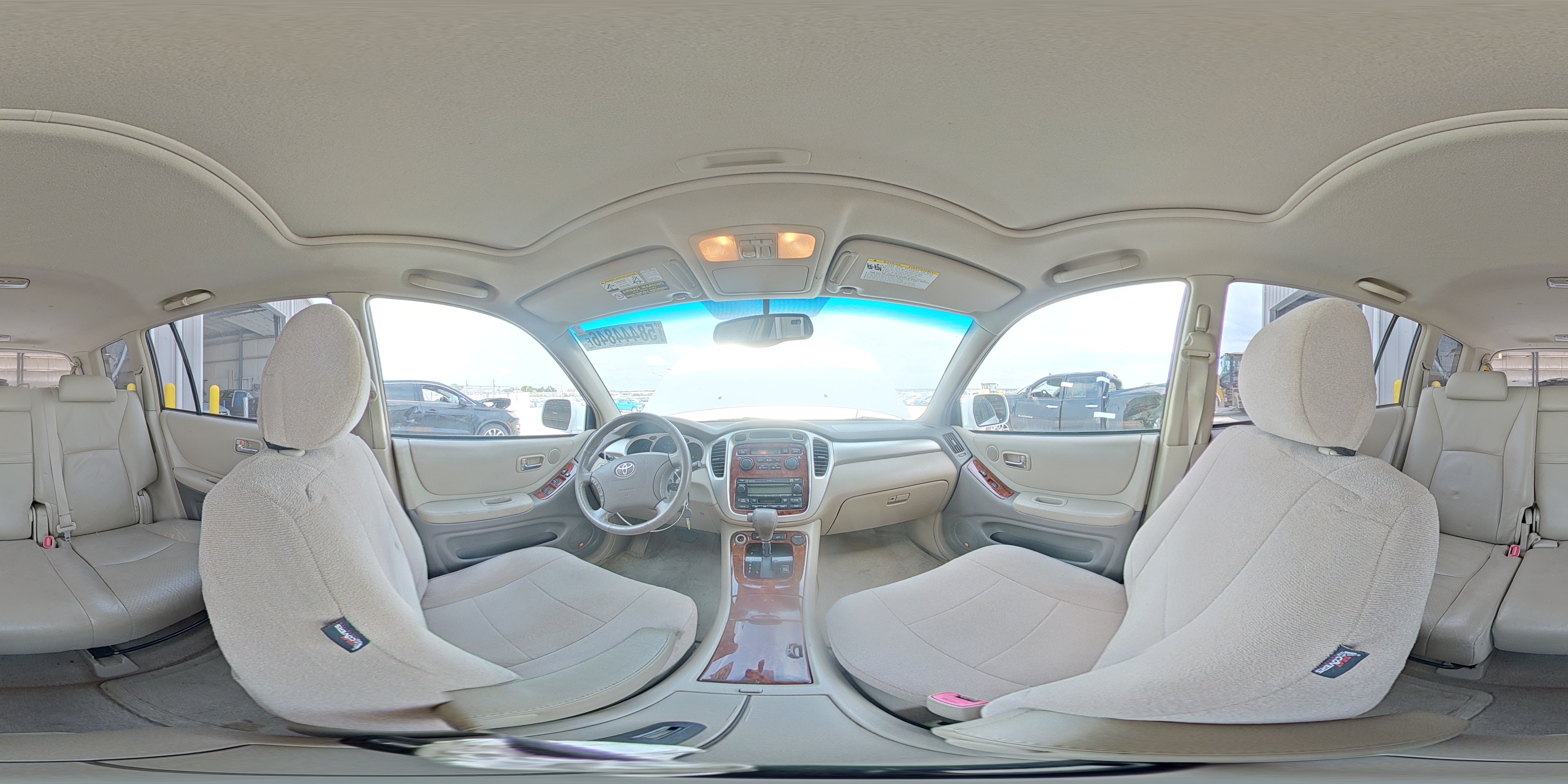 2004 Toyota Highlander Limited White vin: JTEEP21A940014260