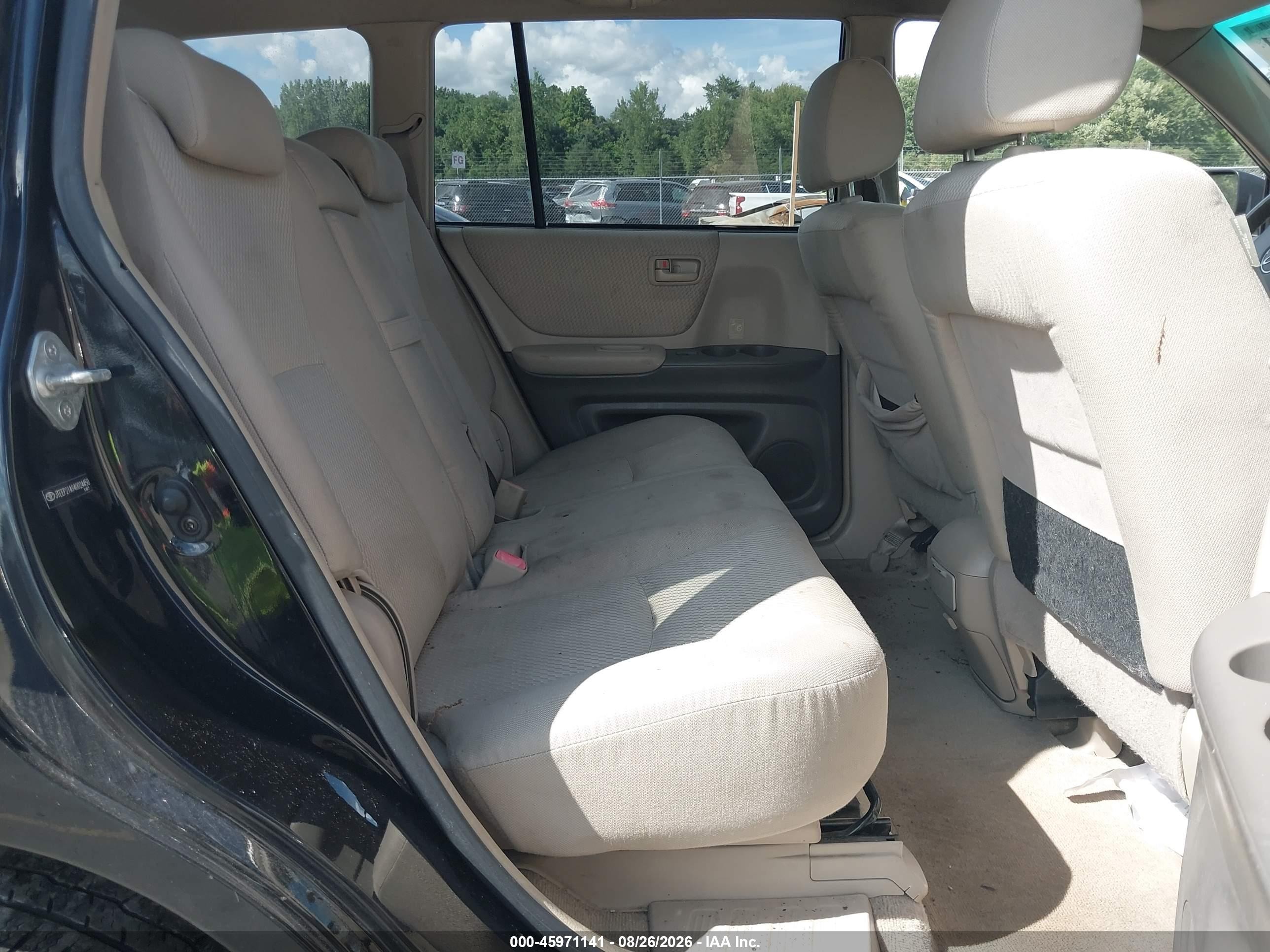 2004 Toyota Highlander V6 Black vin: JTEEP21A940024450