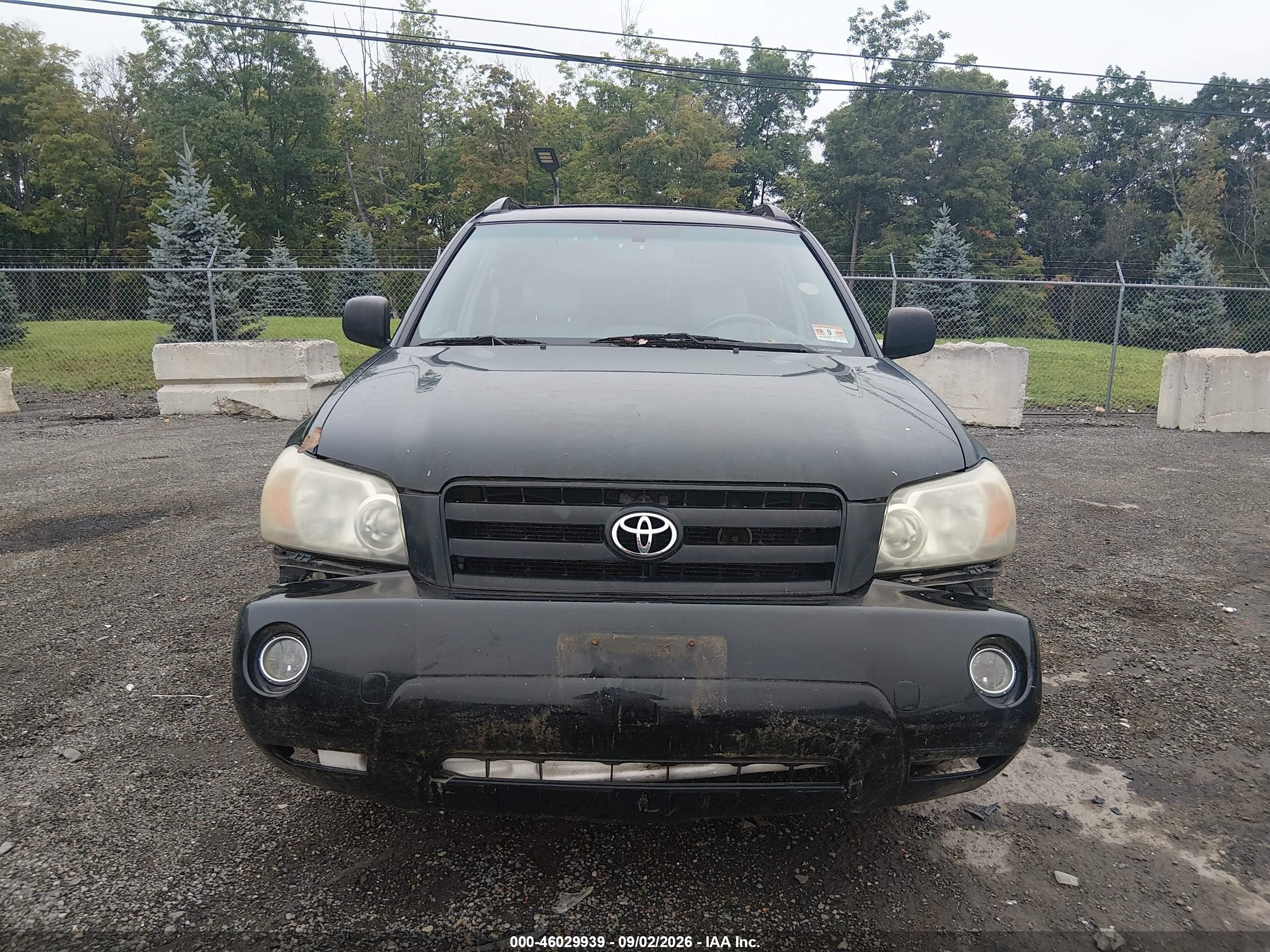 2004 Toyota Highlander V6 Black vin: JTEEP21A940025114