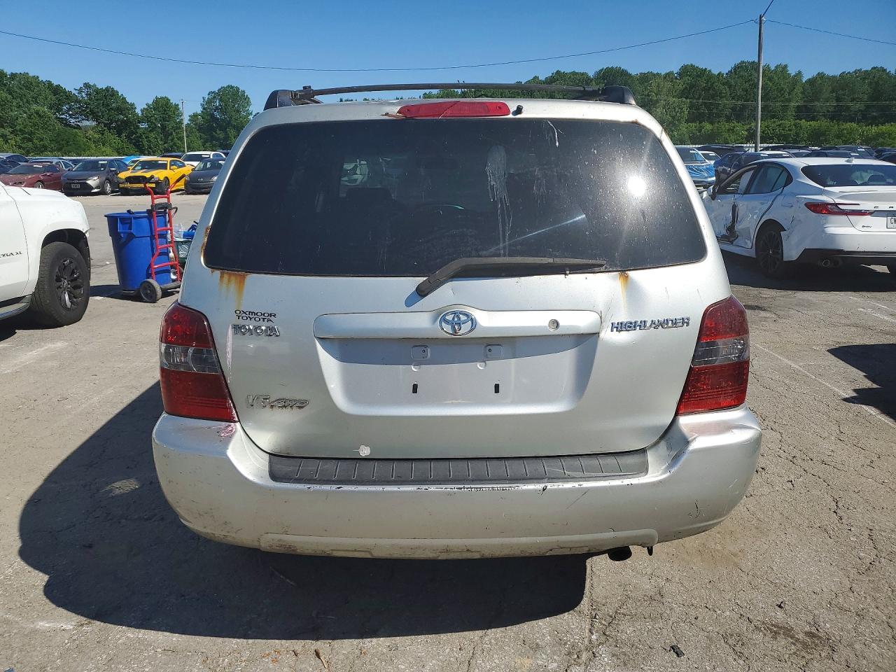 2005 Toyota Highlander Limited Silver vin: JTEEP21A950072435