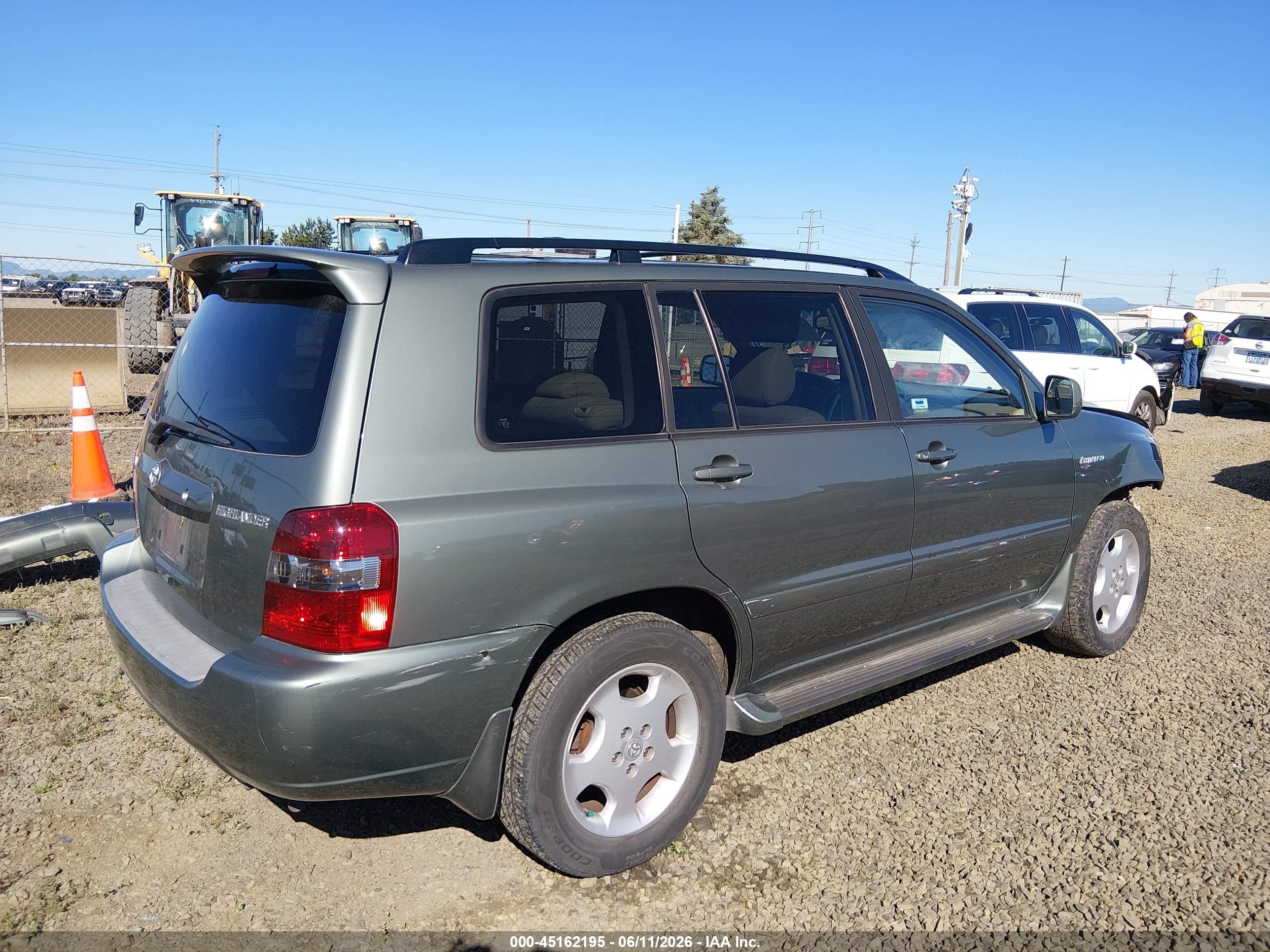 2005 Toyota Highlander Limited V6 Зеленый vin: JTEEP21A950073696