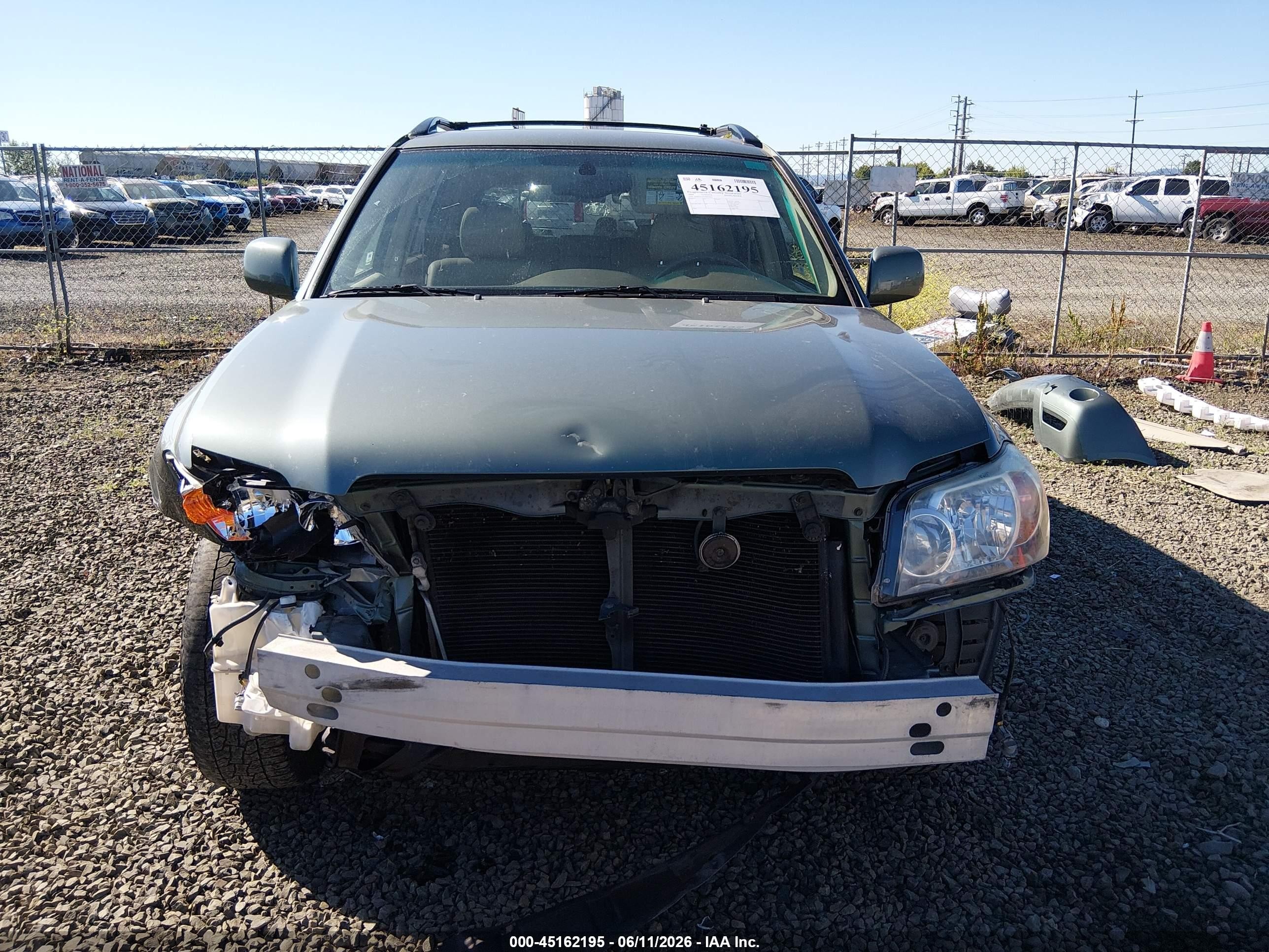 2005 Toyota Highlander Limited V6 Зеленый vin: JTEEP21A950073696