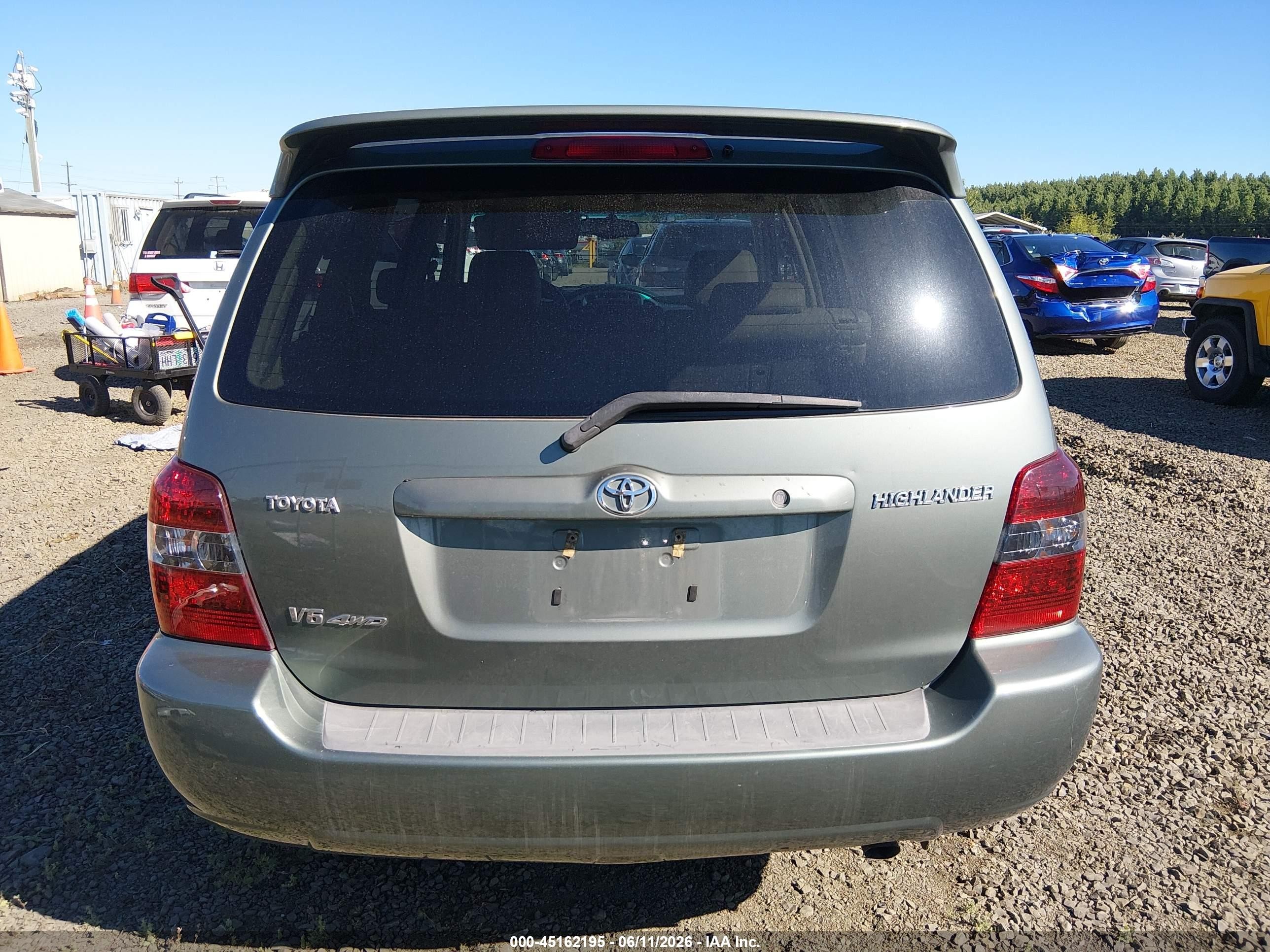 2005 Toyota Highlander Limited V6 Зеленый vin: JTEEP21A950073696