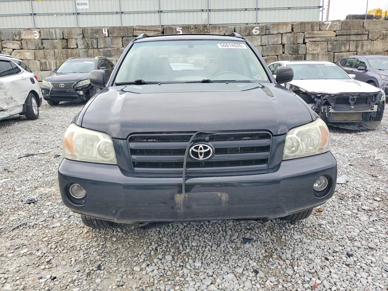 2005 Toyota Highlander Limited Black vin: JTEEP21A950082060