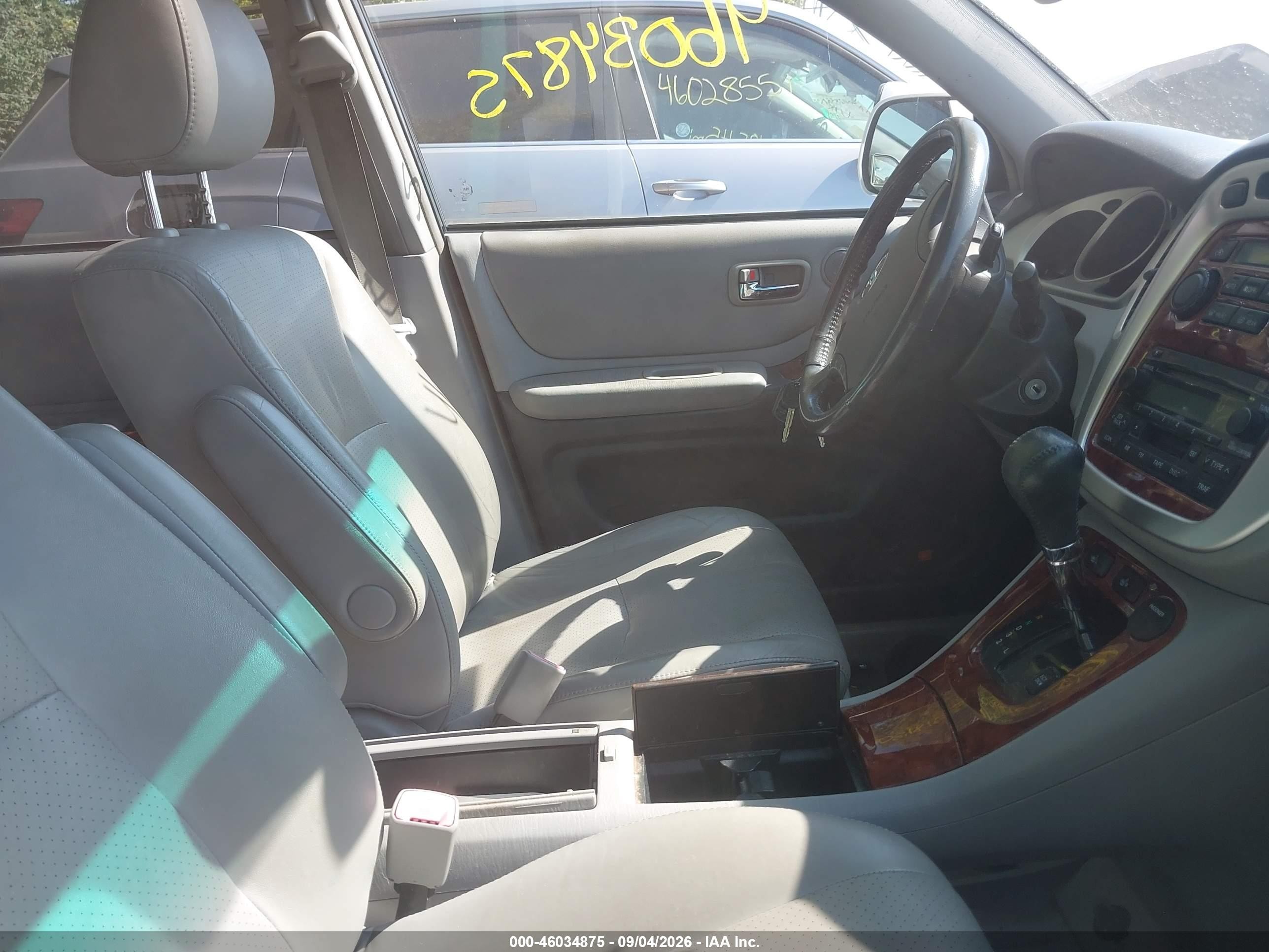 2005 Toyota Highlander Limited V6 White vin: JTEEP21A950084441