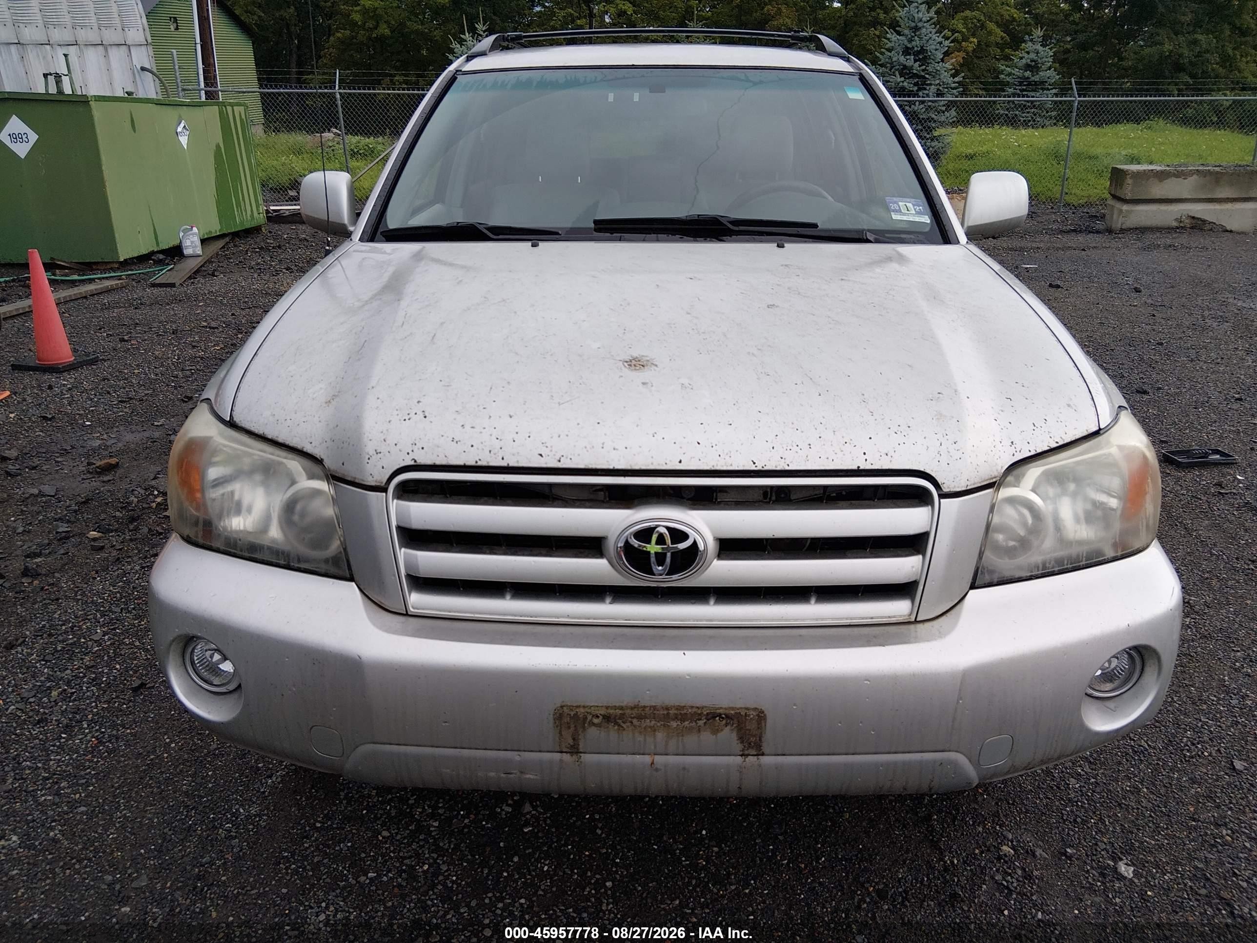 2005 Toyota Highlander V6 Серебряный vin: JTEEP21A950090921