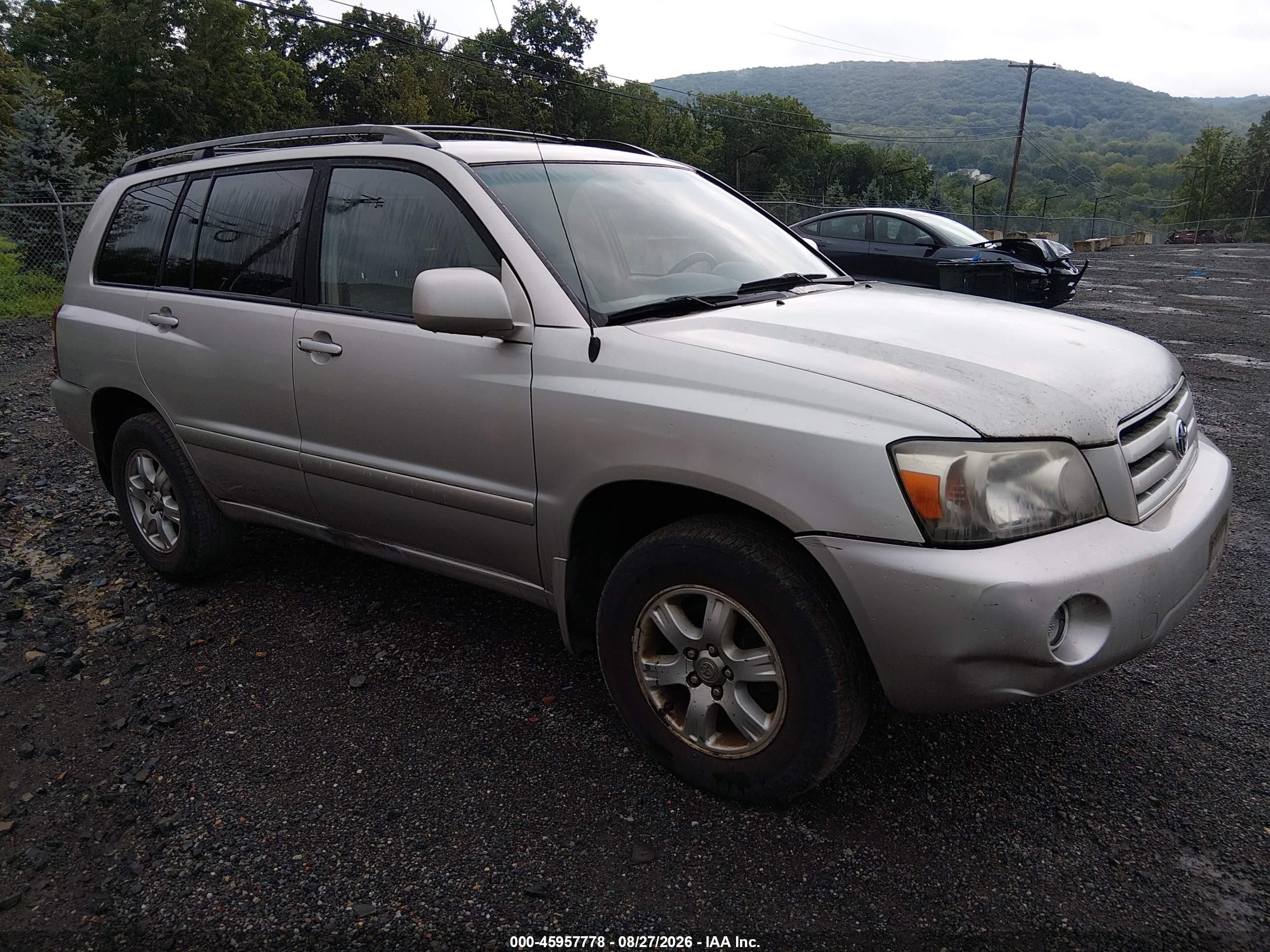2005 Toyota Highlander V6 Серебряный vin: JTEEP21A950090921