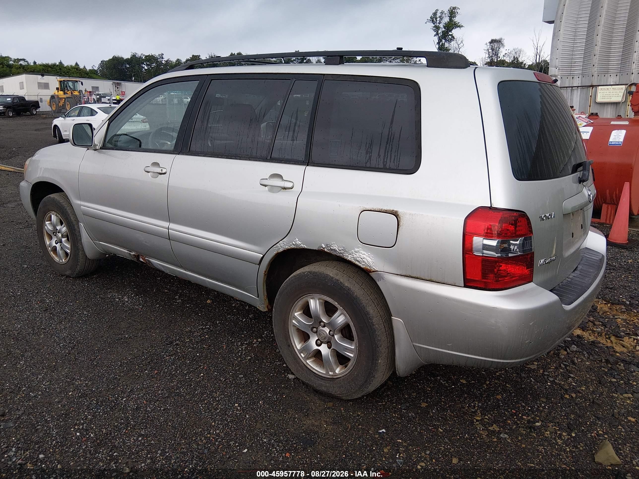 2005 Toyota Highlander V6 Серебряный vin: JTEEP21A950090921