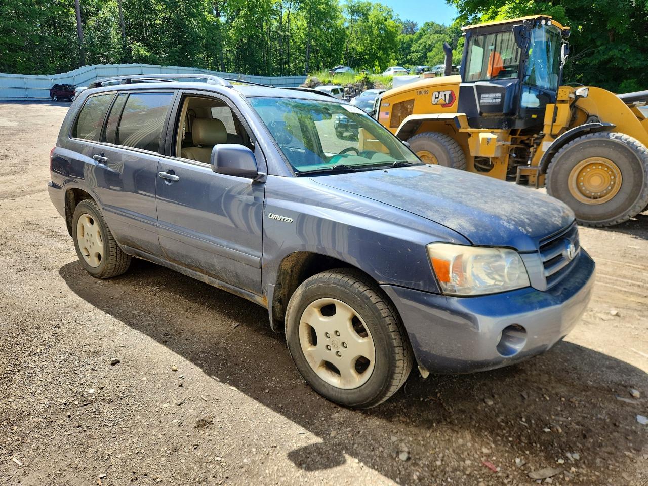 2005 Toyota Highlander Limited Синий vin: JTEEP21A950094726