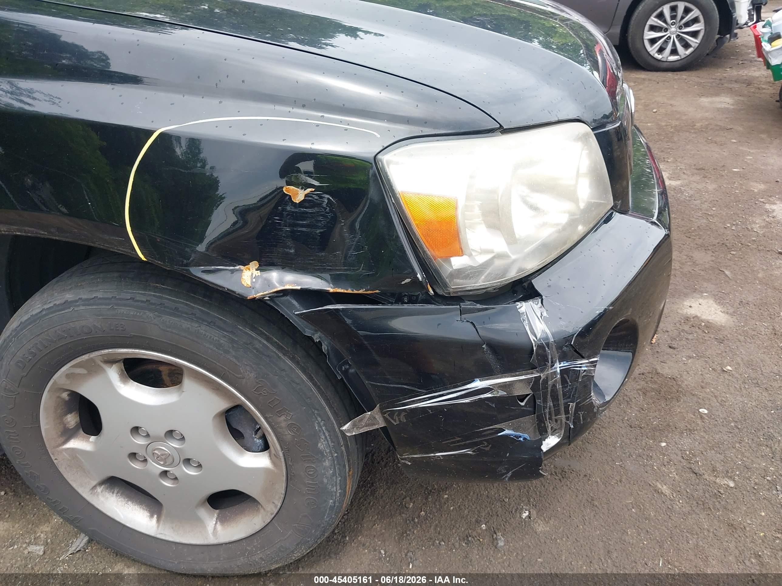 2005 Toyota Highlander Limited V6 Black vin: JTEEP21A950123061