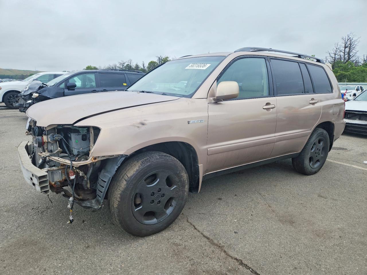 2005 Toyota Highlander Limited Tan vin: JTEEP21A950127014