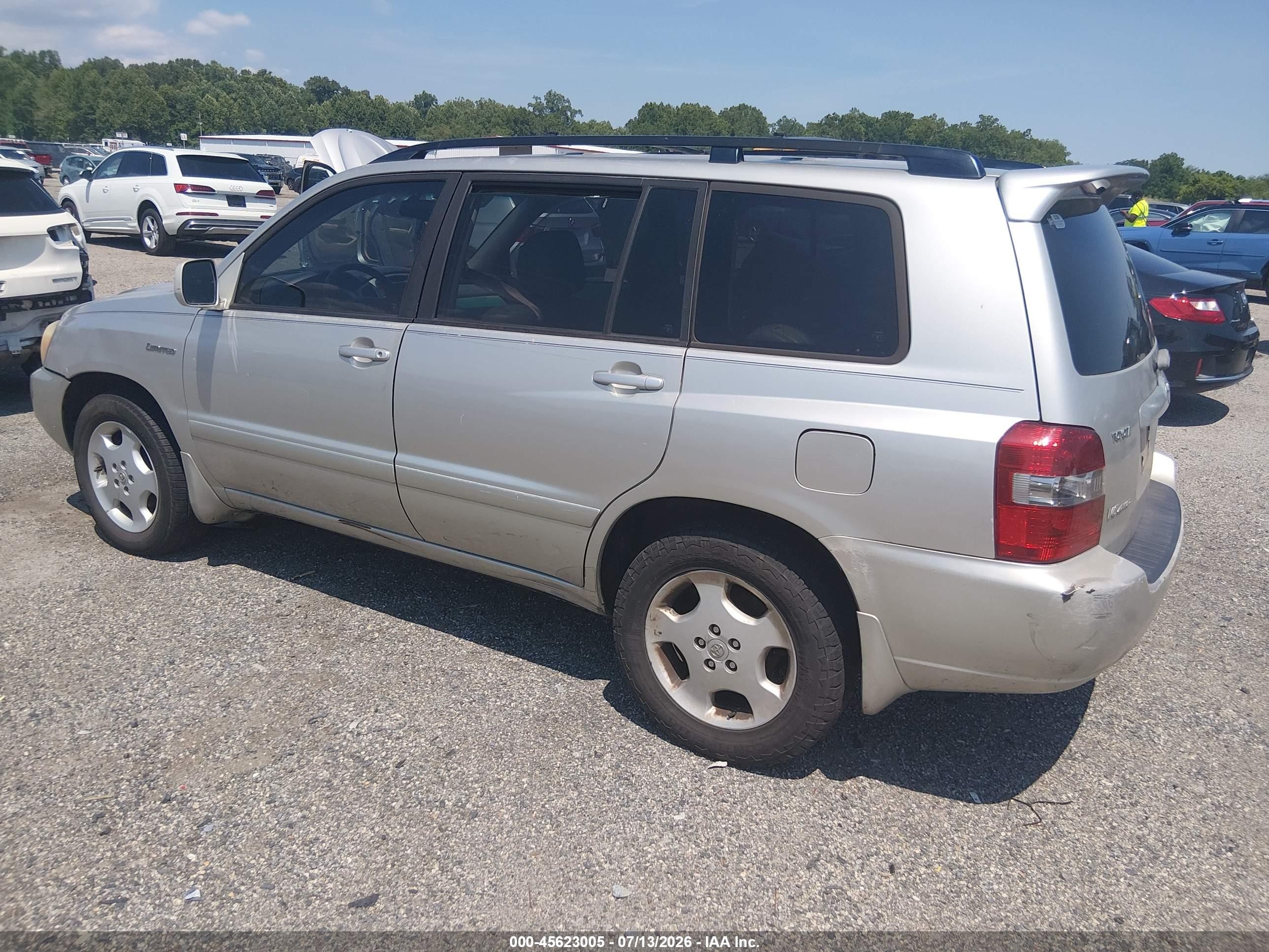 2005 Toyota Highlander Limited V6 Tan vin: JTEEP21A950128017