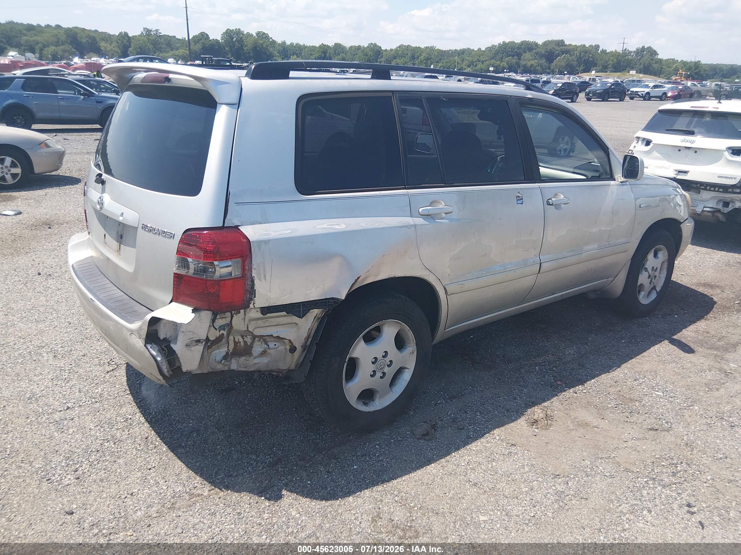 2005 Toyota Highlander Limited V6 Tan vin: JTEEP21A950128017