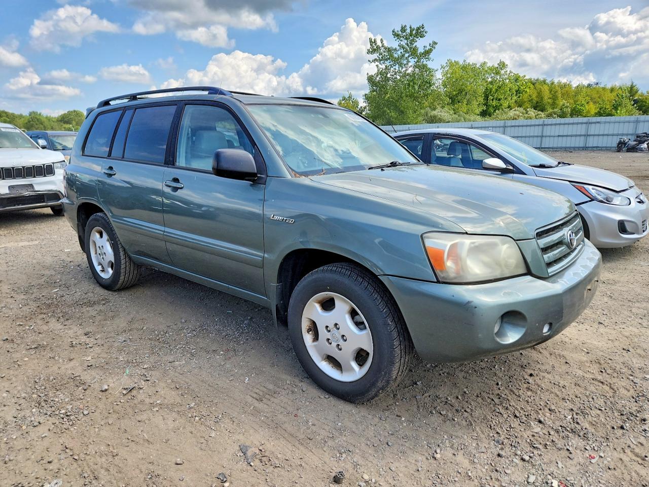2005 Toyota Highlander Limited Green vin: JTEEP21A950129314