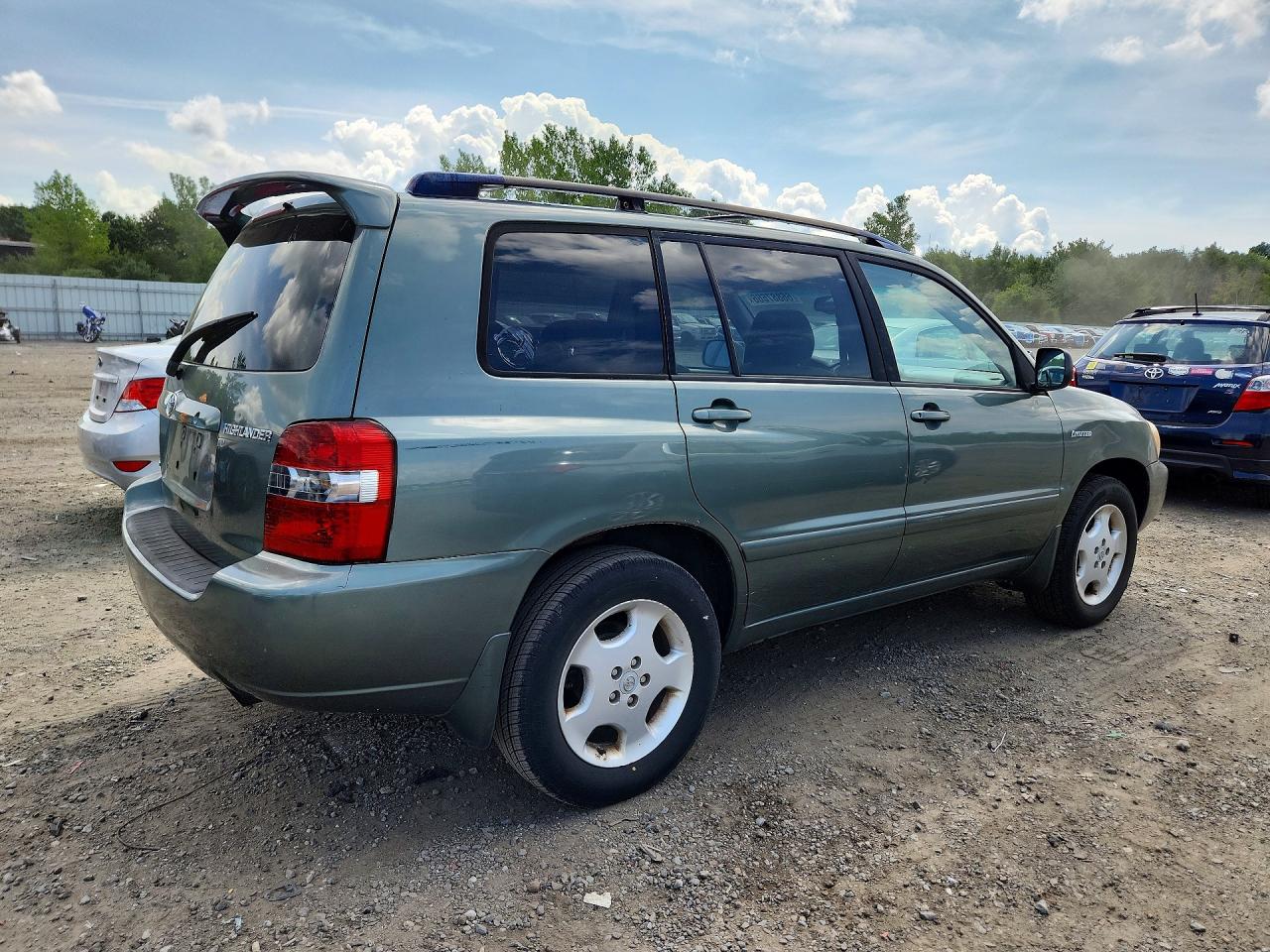 2005 Toyota Highlander Limited Green vin: JTEEP21A950129314