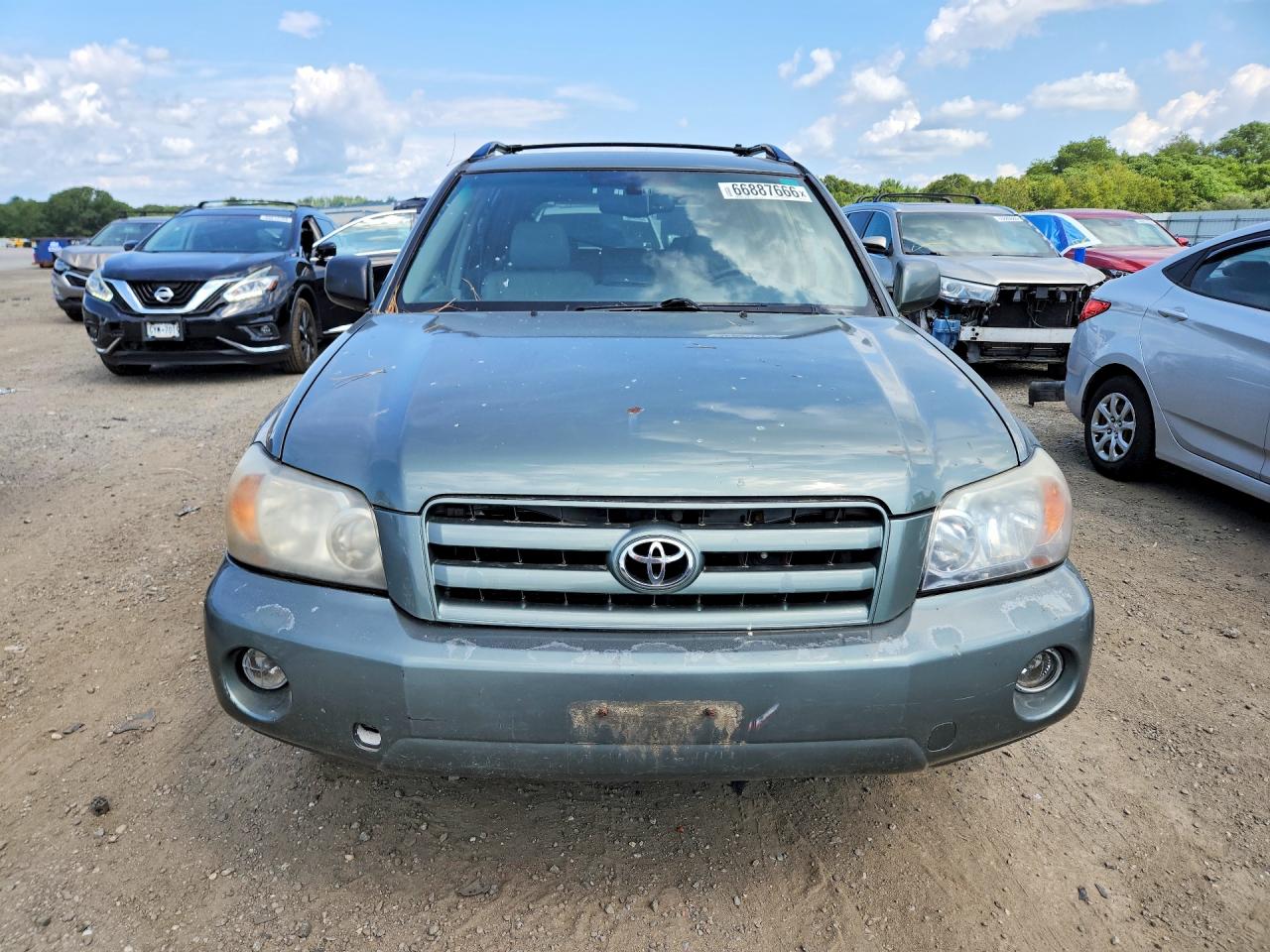 2005 Toyota Highlander Limited Green vin: JTEEP21A950129314