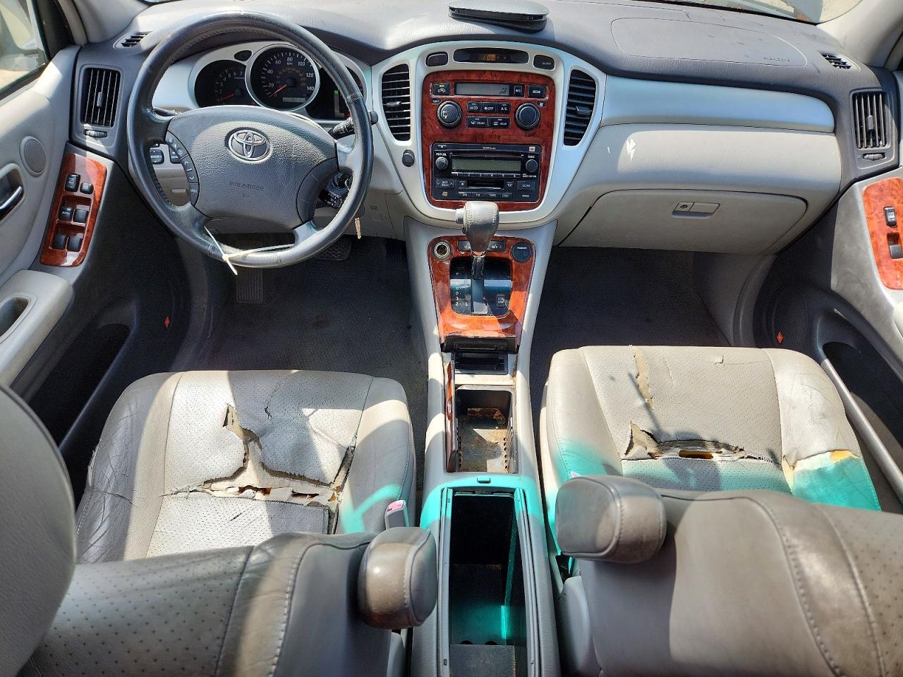 2005 Toyota Highlander Limited Green vin: JTEEP21A950129314