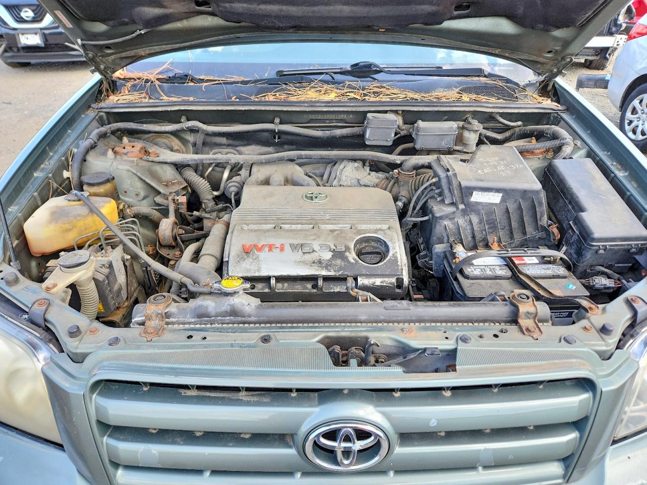 2005 Toyota Highlander Limited Green vin: JTEEP21A950129314