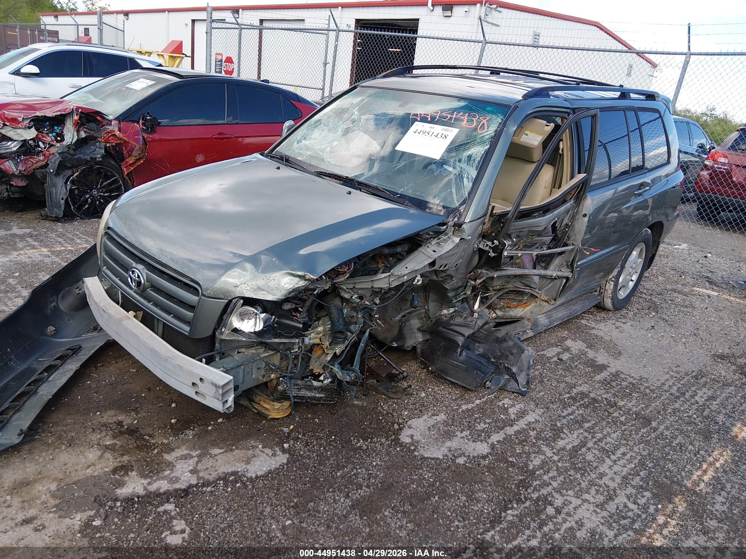 2006 Toyota Highlander Limited V6 Green vin: JTEEP21A960143246