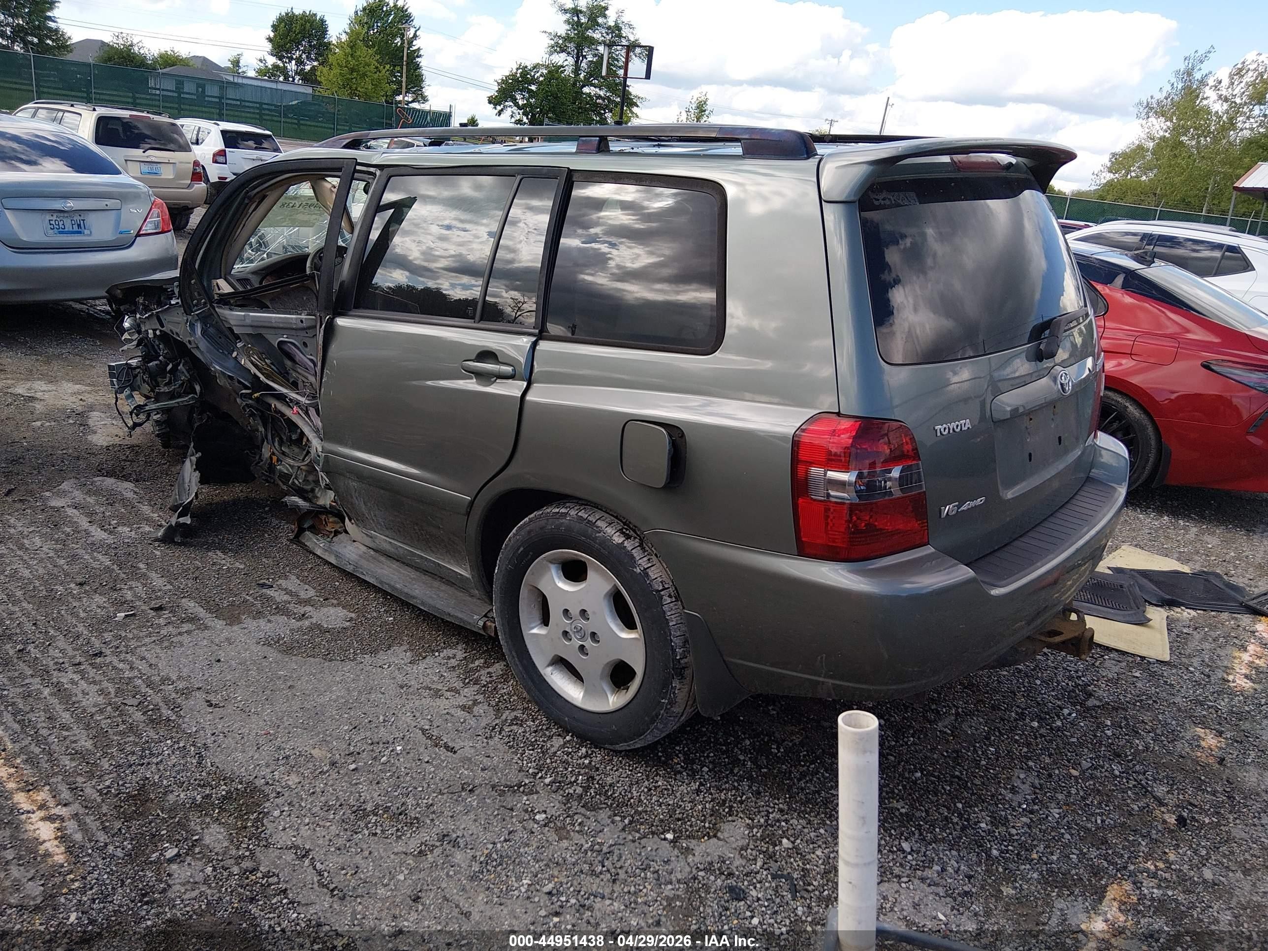 2006 Toyota Highlander Limited V6 Green vin: JTEEP21A960143246