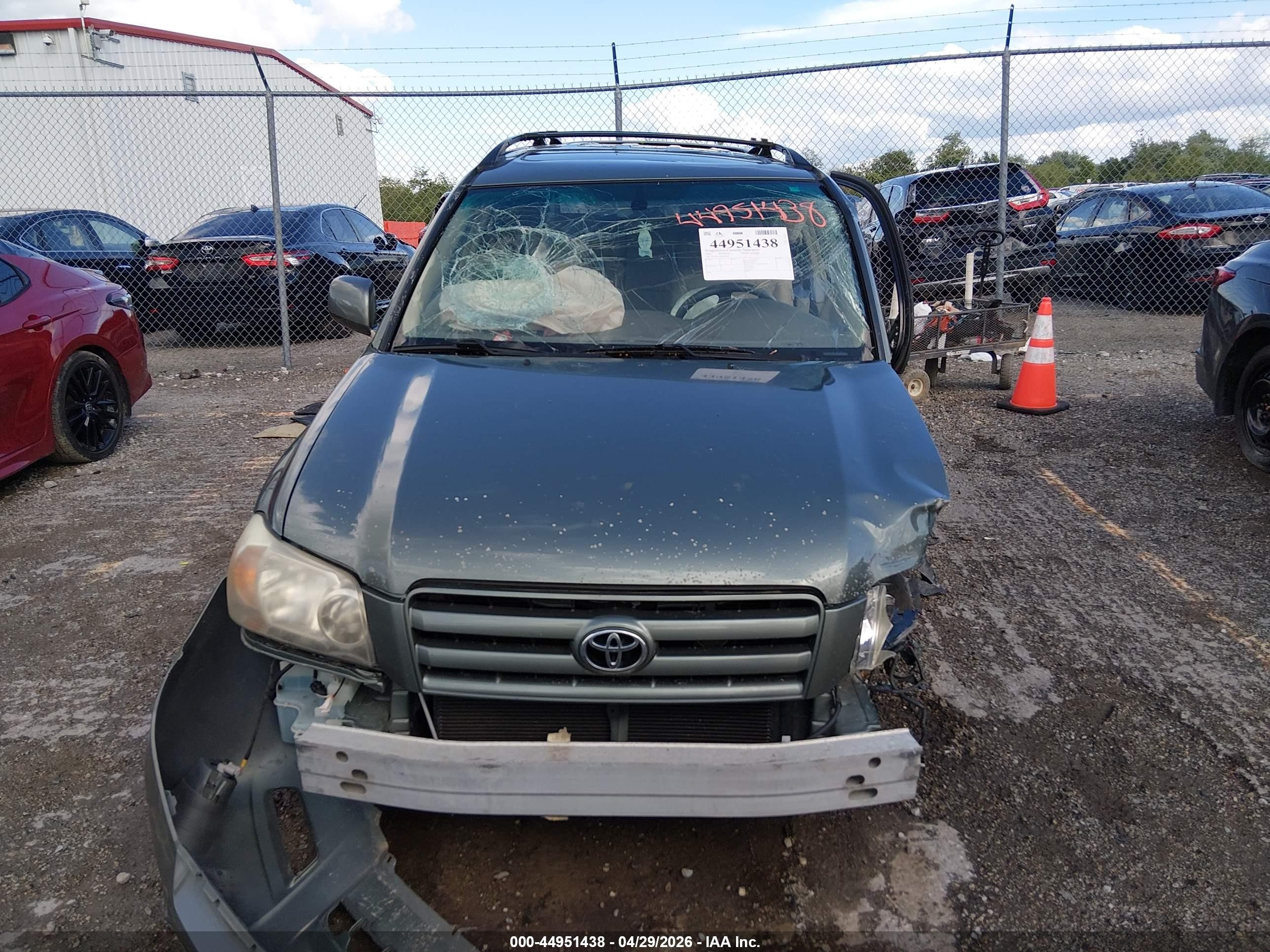 2006 Toyota Highlander Limited V6 Green vin: JTEEP21A960143246