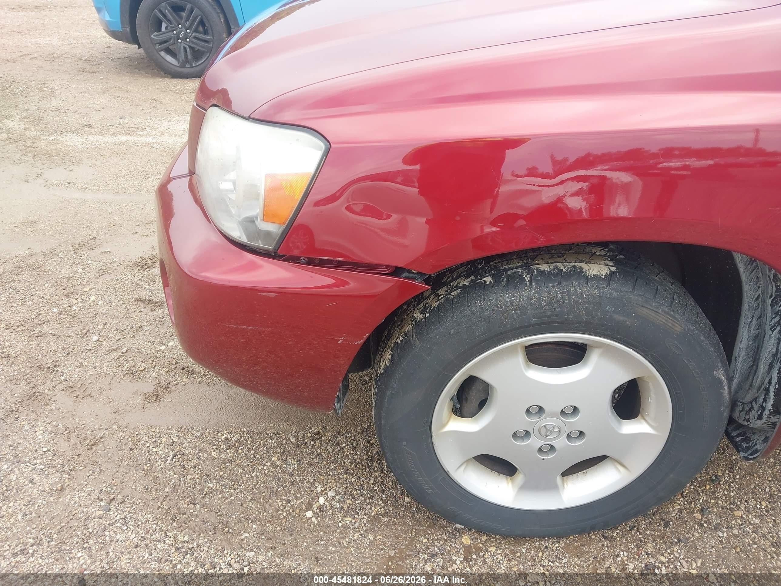 2006 Toyota Highlander Limited V6 Темно-бордовый vin: JTEEP21A960146096